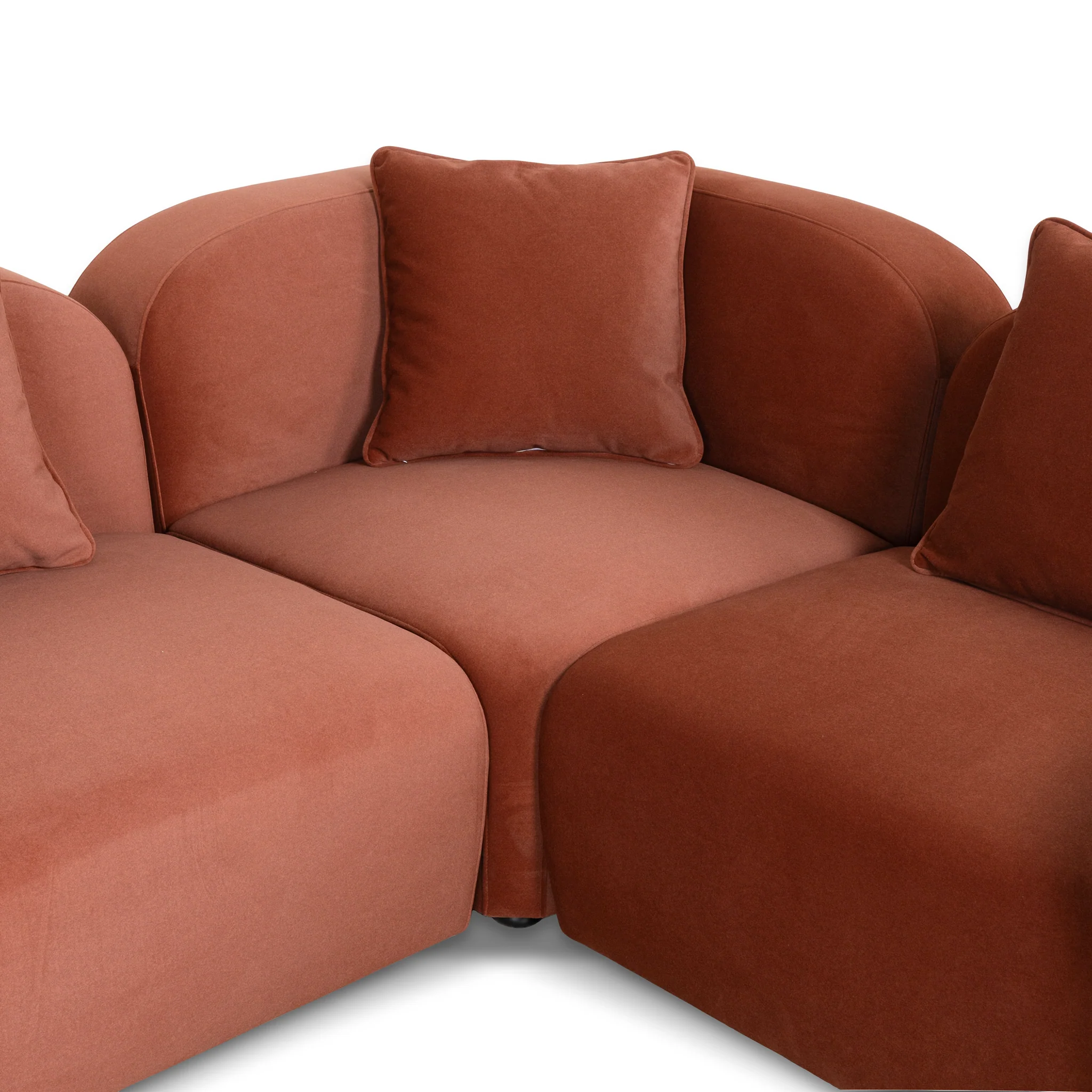 CLC10365-OLS 4 Seater Sofa - Burnt Maroon - Image 23