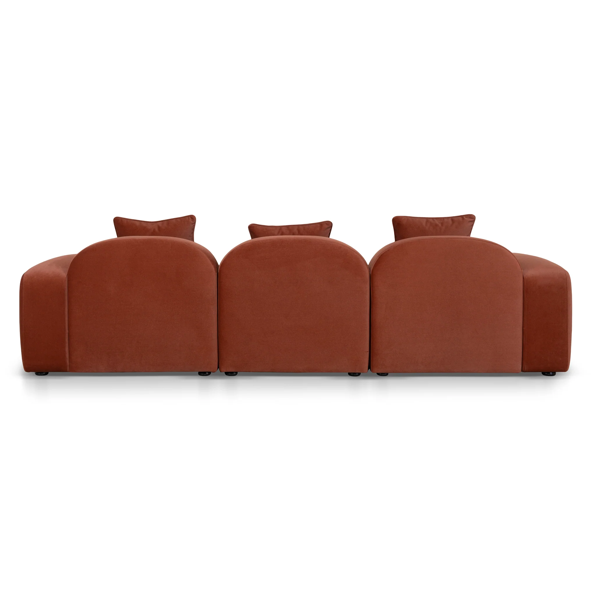 CLC10365-OLS 4 Seater Sofa - Burnt Maroon - Image 4