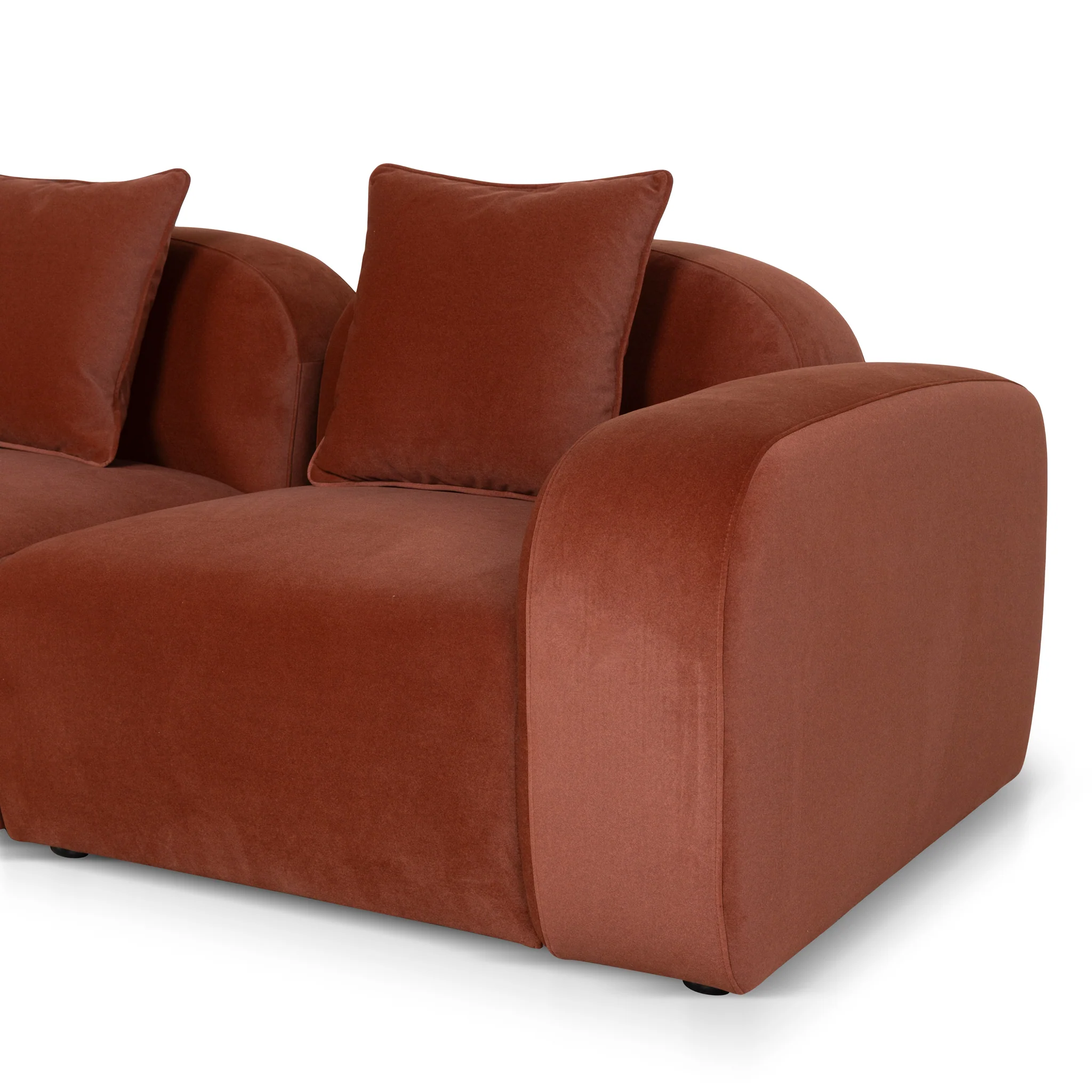 CLC10365-OLS 4 Seater Sofa - Burnt Maroon - Image 7