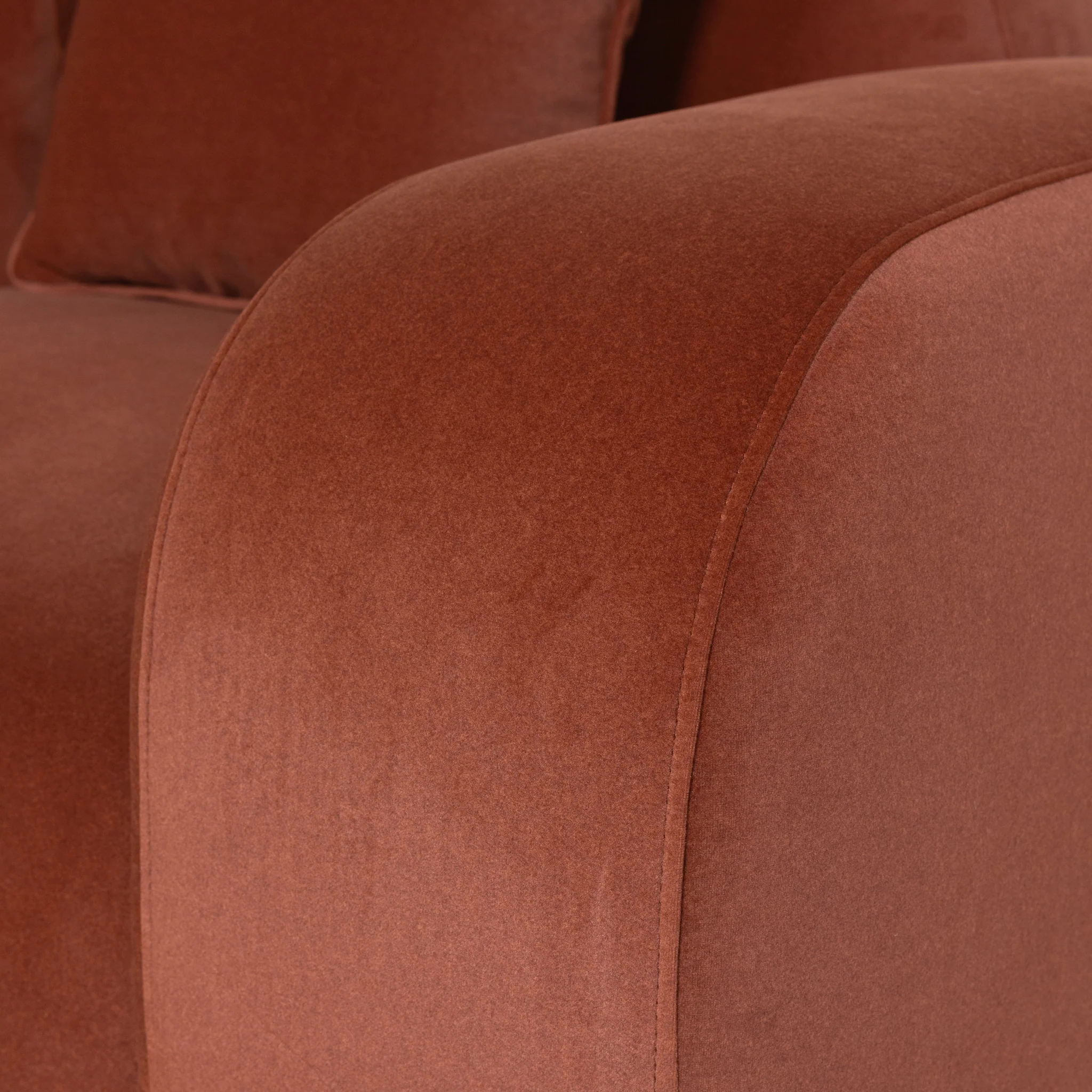 CLC10365-OLS 4 Seater Sofa - Burnt Maroon - Image 8