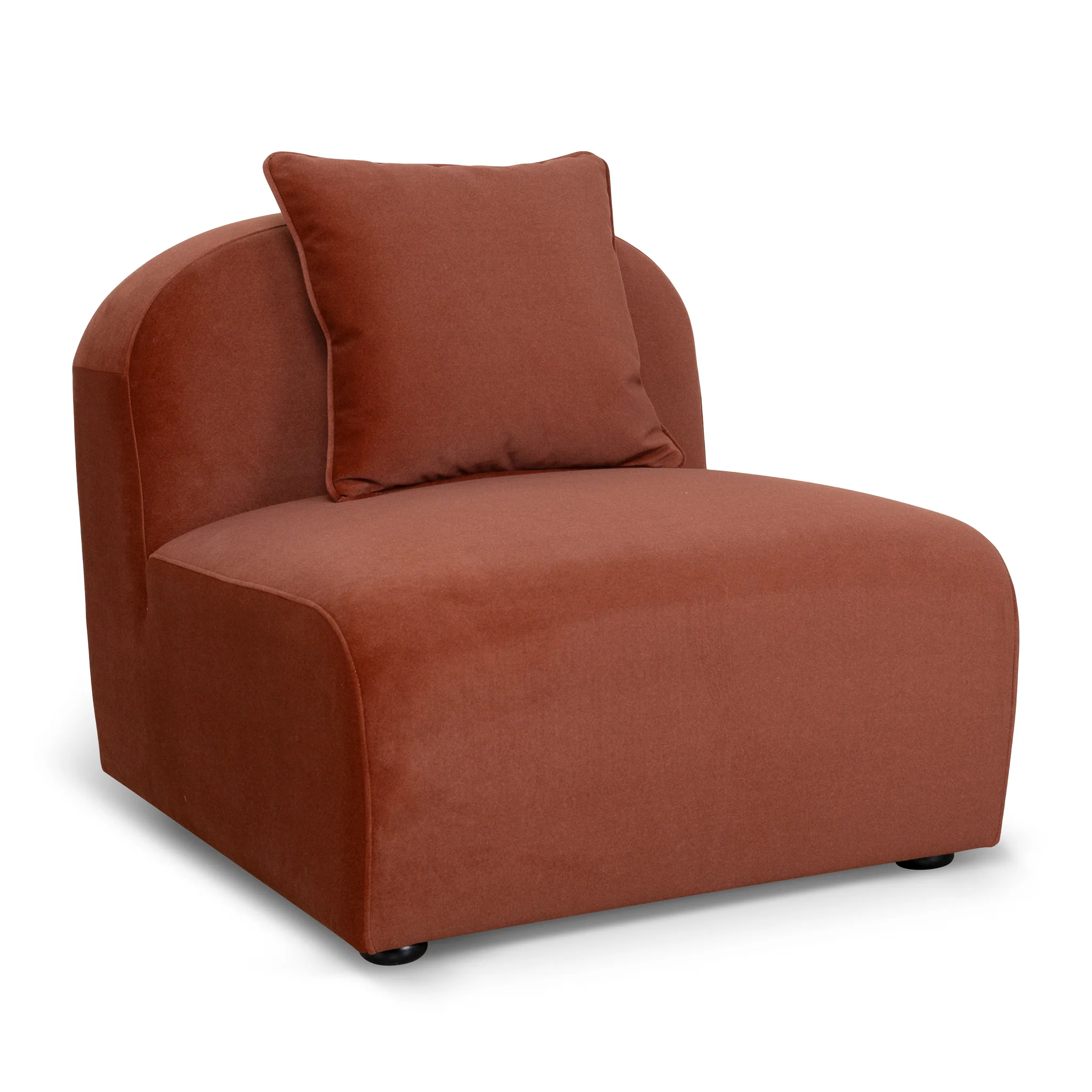 CLC10367-OLS Additional Armless for 4 Seater Sofa - Burnt Maroon