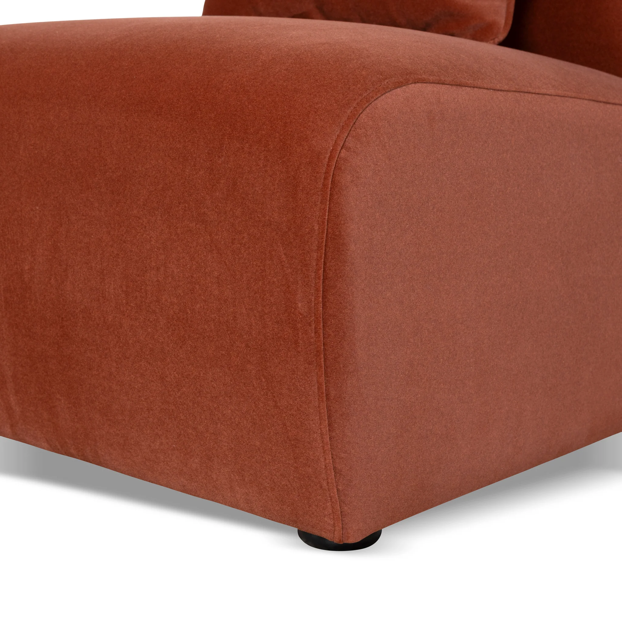 CLC10367-OLS Additional Armless for 4 Seater Sofa - Burnt Maroon - Image 12