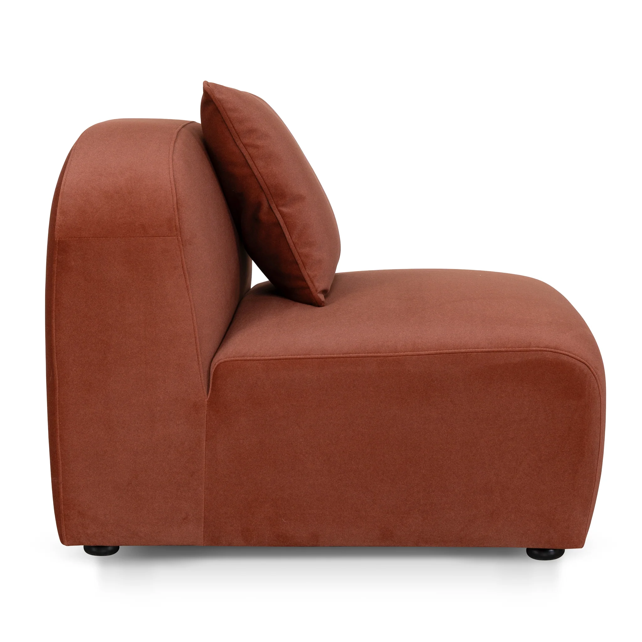CLC10367-OLS Additional Armless for 4 Seater Sofa - Burnt Maroon - Image 5