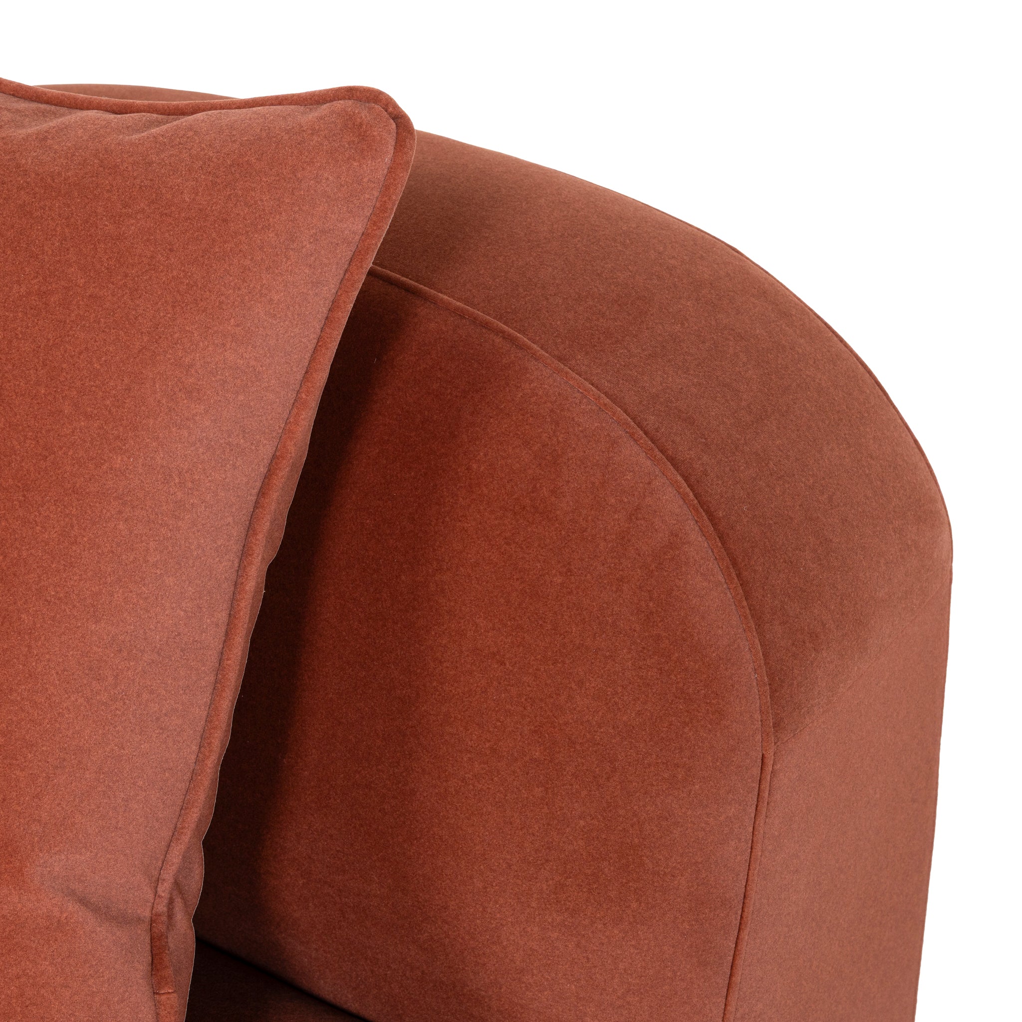 CLC10367-OLS Additional Armless for 4 Seater Sofa - Burnt Maroon - Image 8