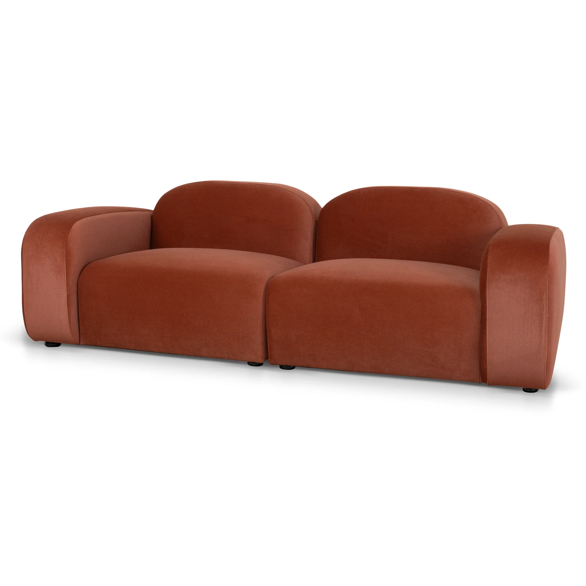 CLC10368-OLS 3 Seater Sofa - Burnt Maroon - Image 3