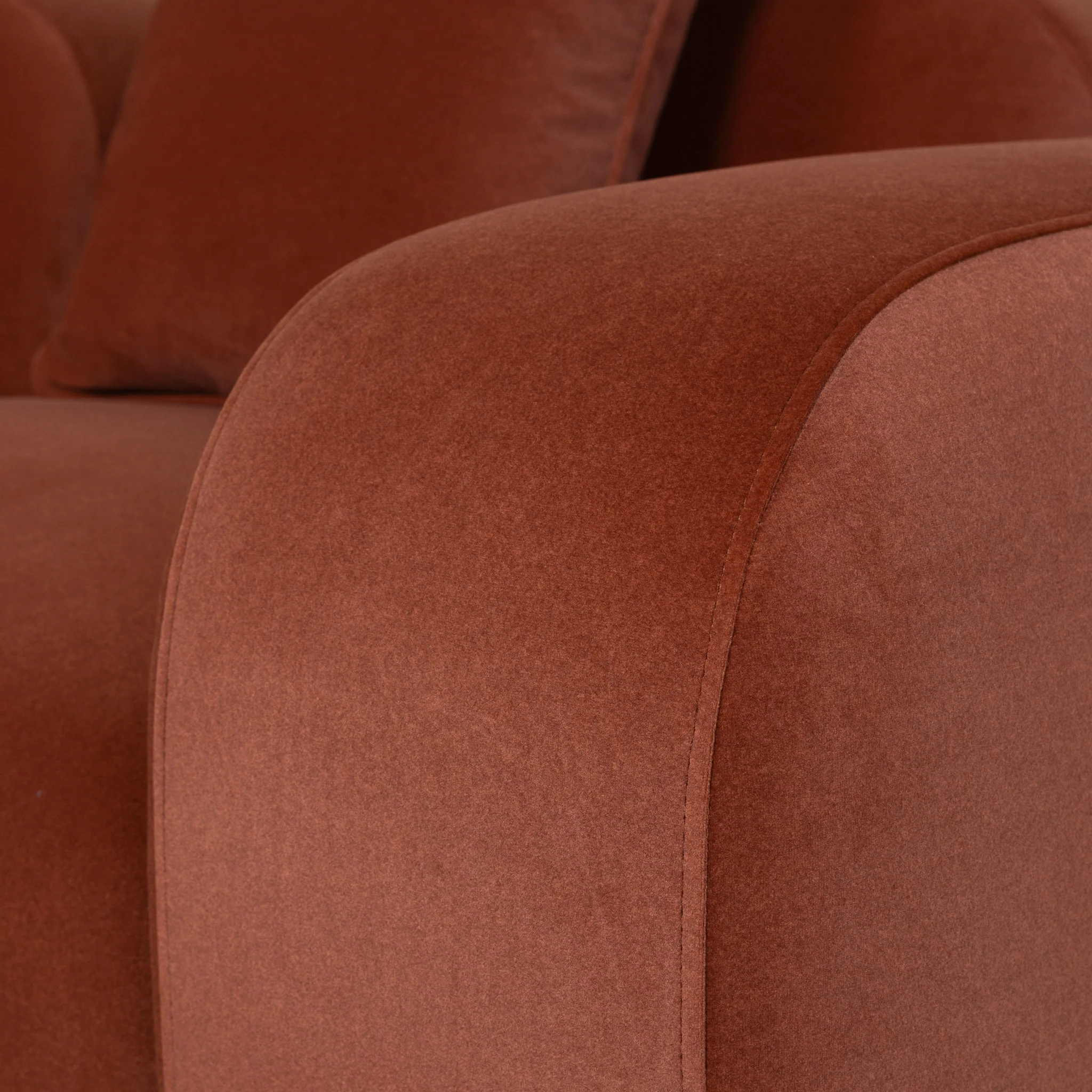 CLC10368-OLS 3 Seater Sofa - Burnt Maroon - Image 9