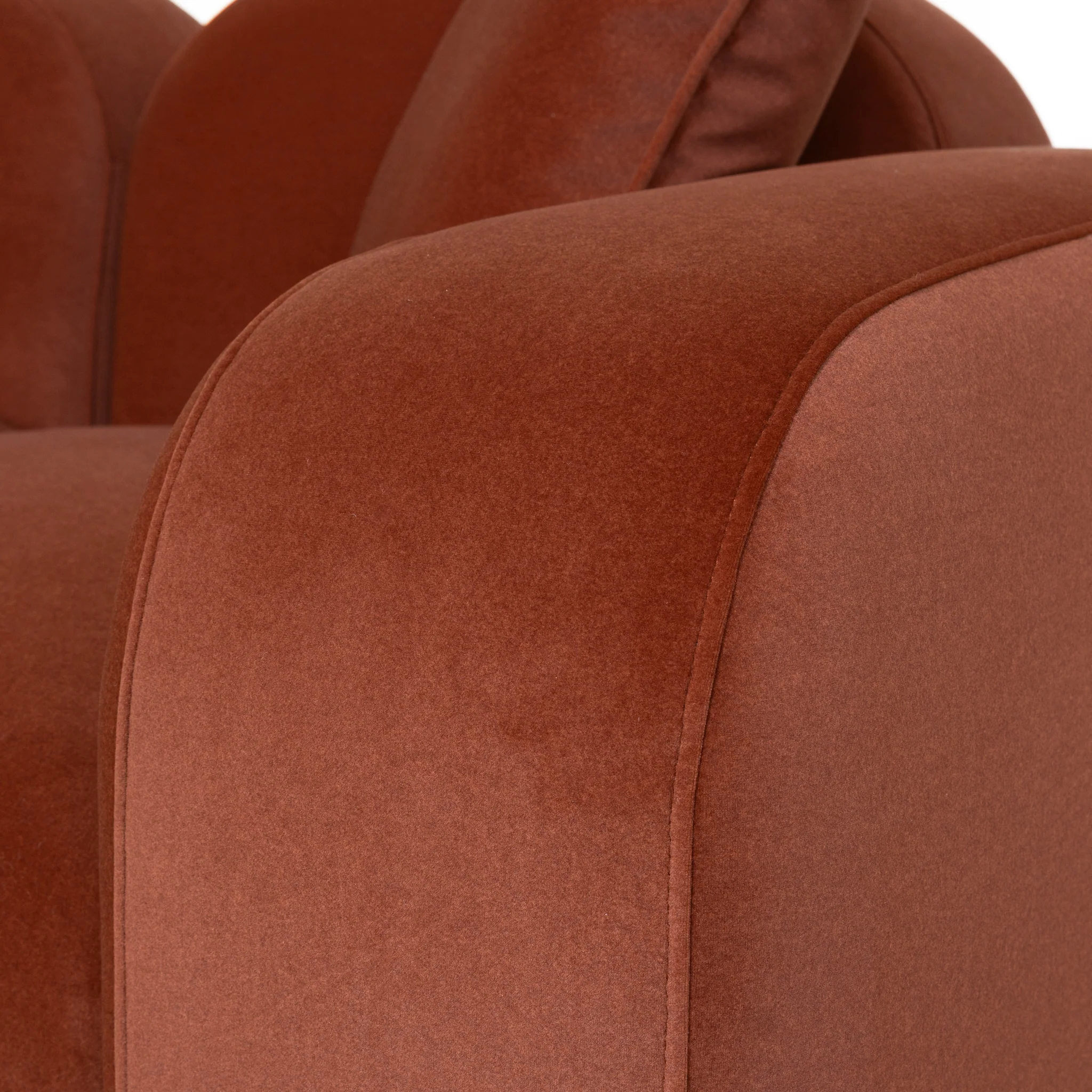 CLC10369-OLS 2 Seater Sofa - Burnt Maroon - Image 10