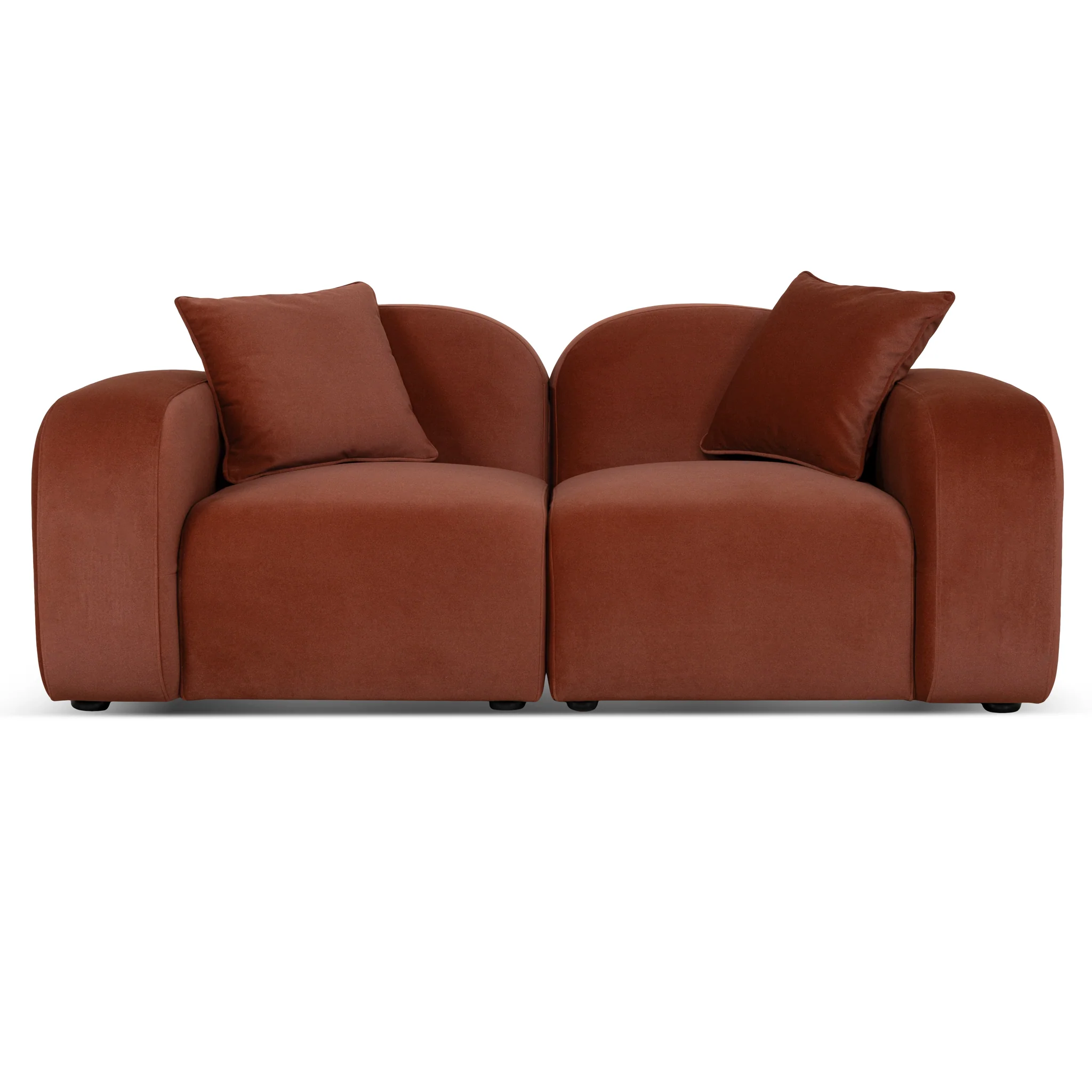 CLC10369-OLS 2 Seater Sofa - Burnt Maroon - Image 2