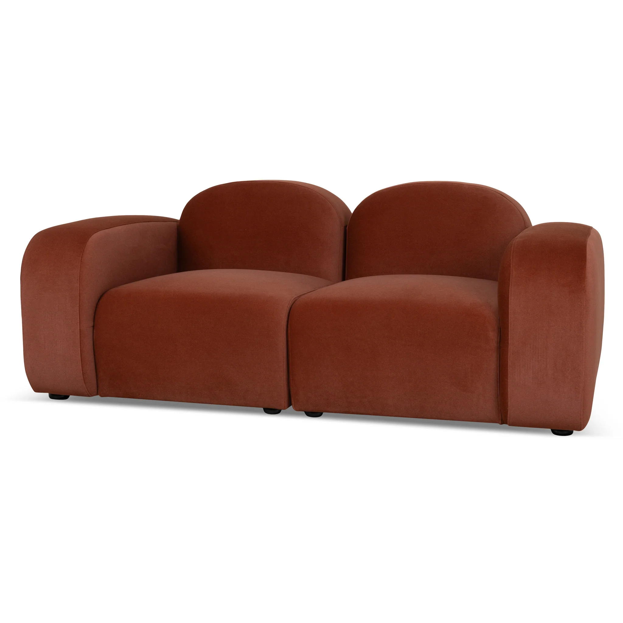CLC10369-OLS 2 Seater Sofa - Burnt Maroon - Image 3