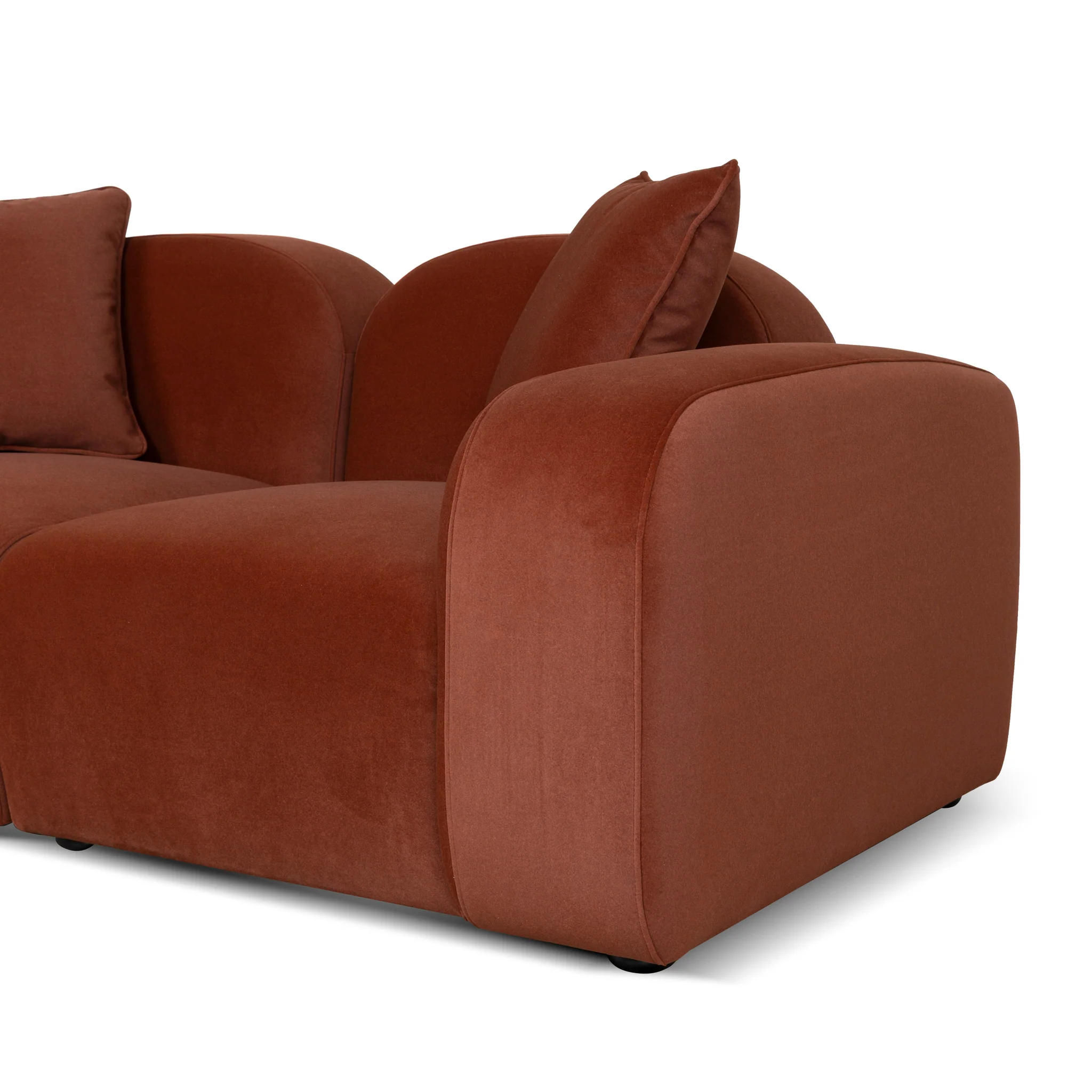 CLC10369-OLS 2 Seater Sofa - Burnt Maroon - Image 9