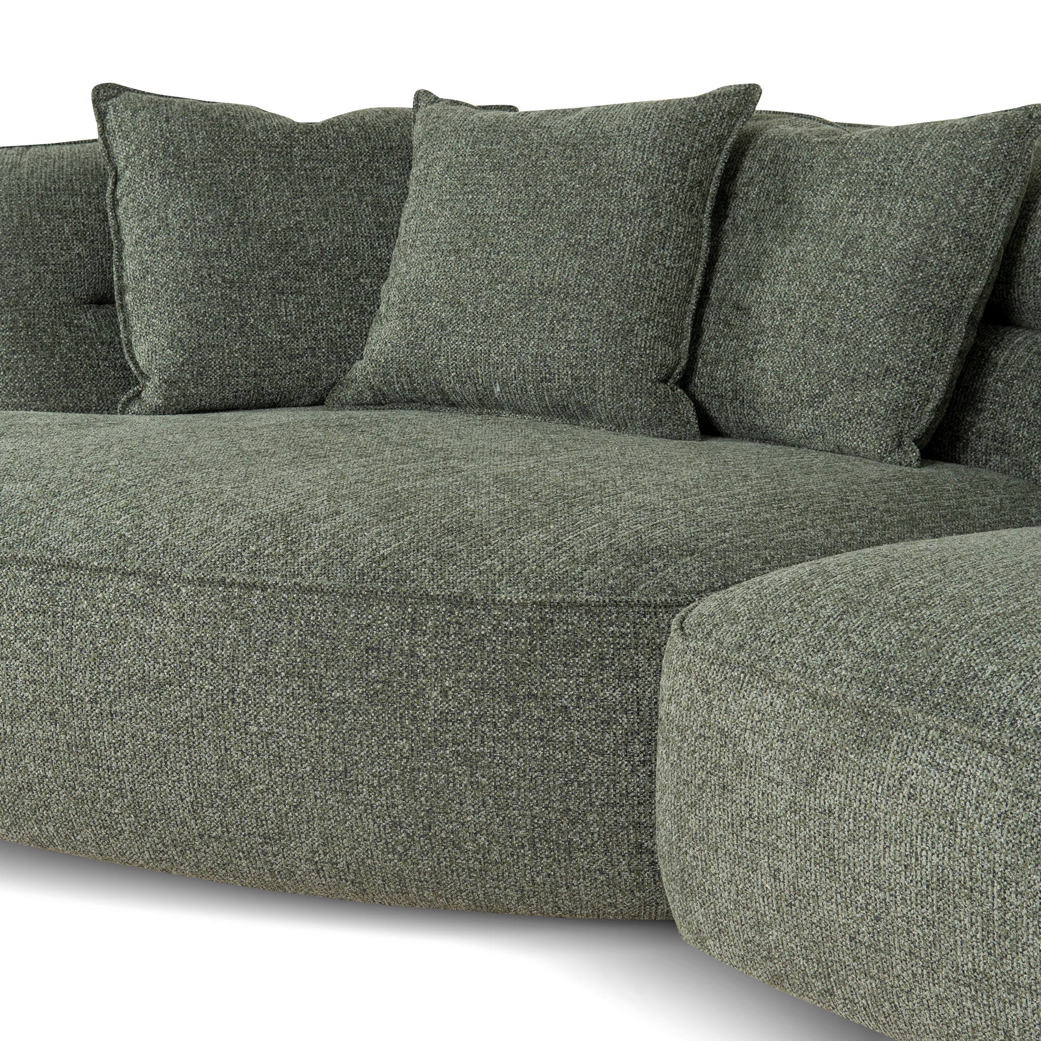 CLC10374-KJ Left Chaise Sofa - Coral Dark Green - Image 19