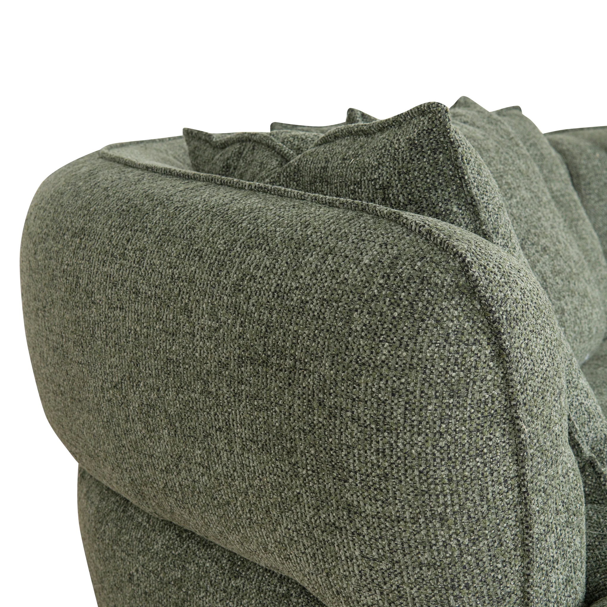 CLC10374-KJ Left Chaise Sofa - Coral Dark Green - Image 9
