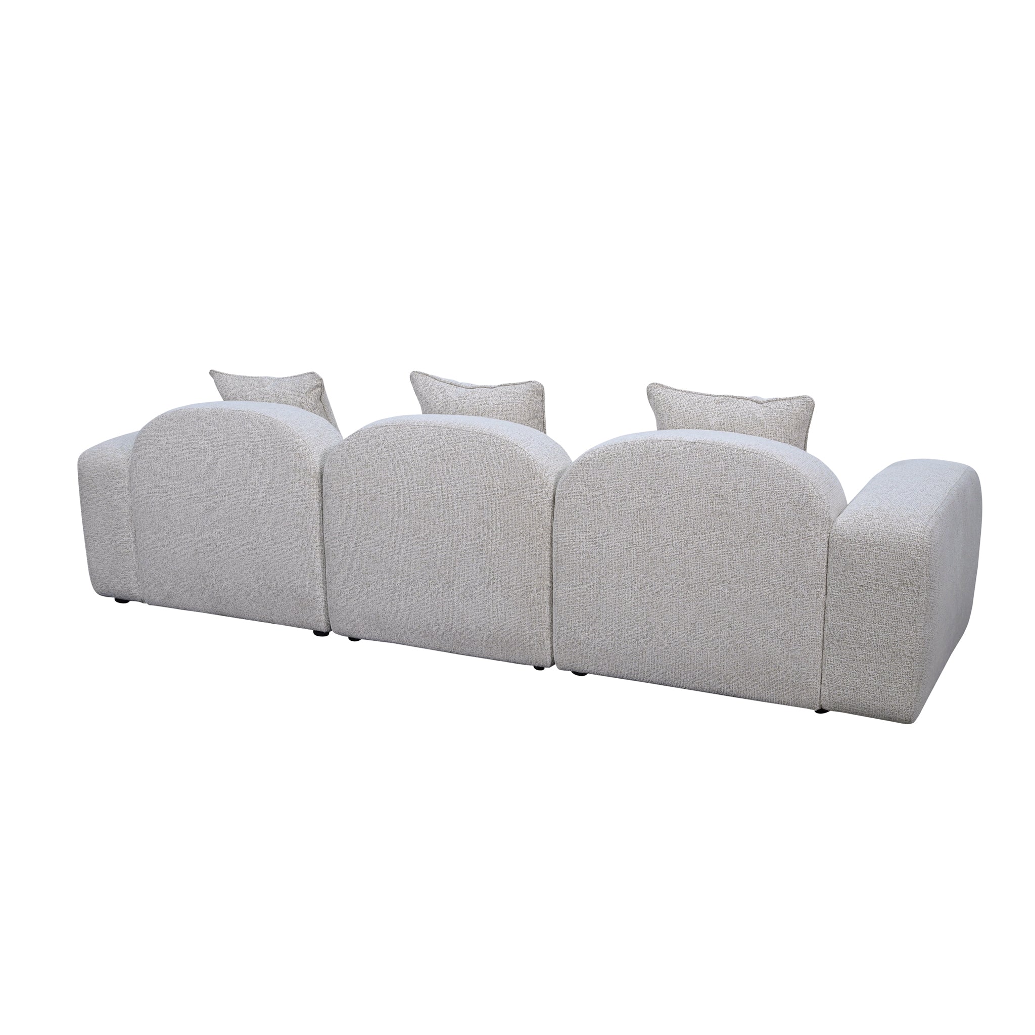 CLC10549-OLS 4 Seater Sofa - Almond Beige - Image 4