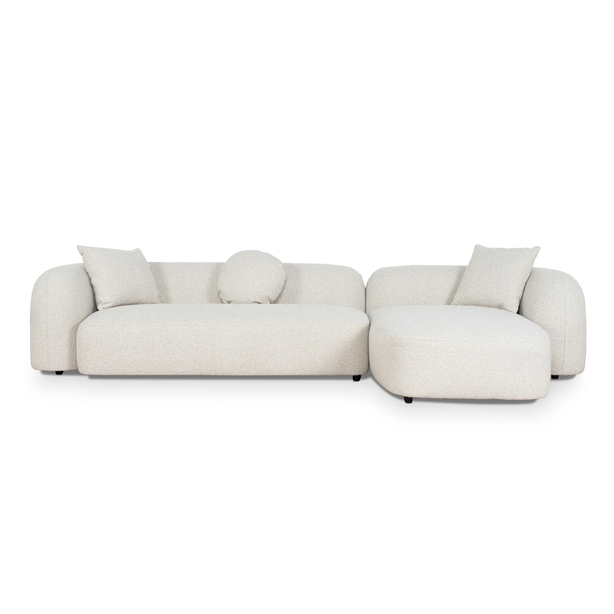 CLC10385-AE 3 Seater Right Chaise Sofa - Oatmeal Beige - Image 3