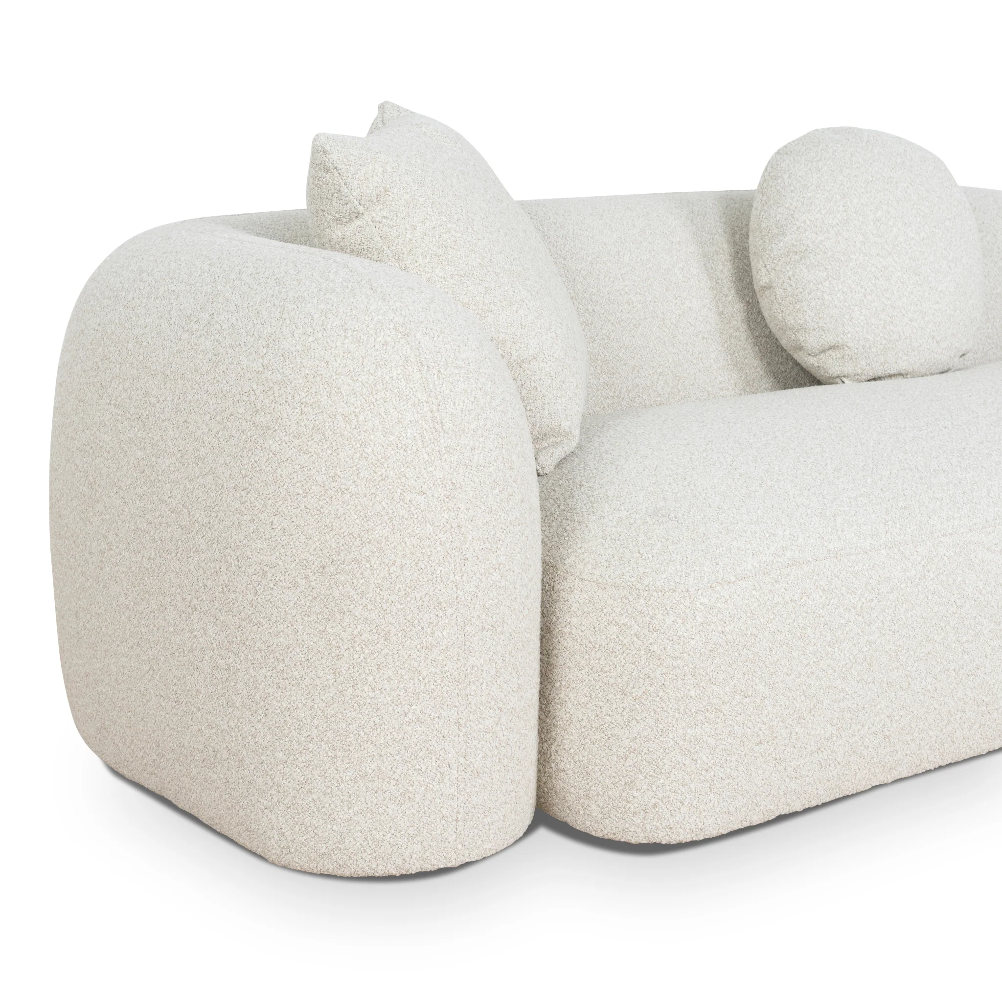 CLC10385-AE 3 Seater Right Chaise Sofa - Oatmeal Beige - Image 8