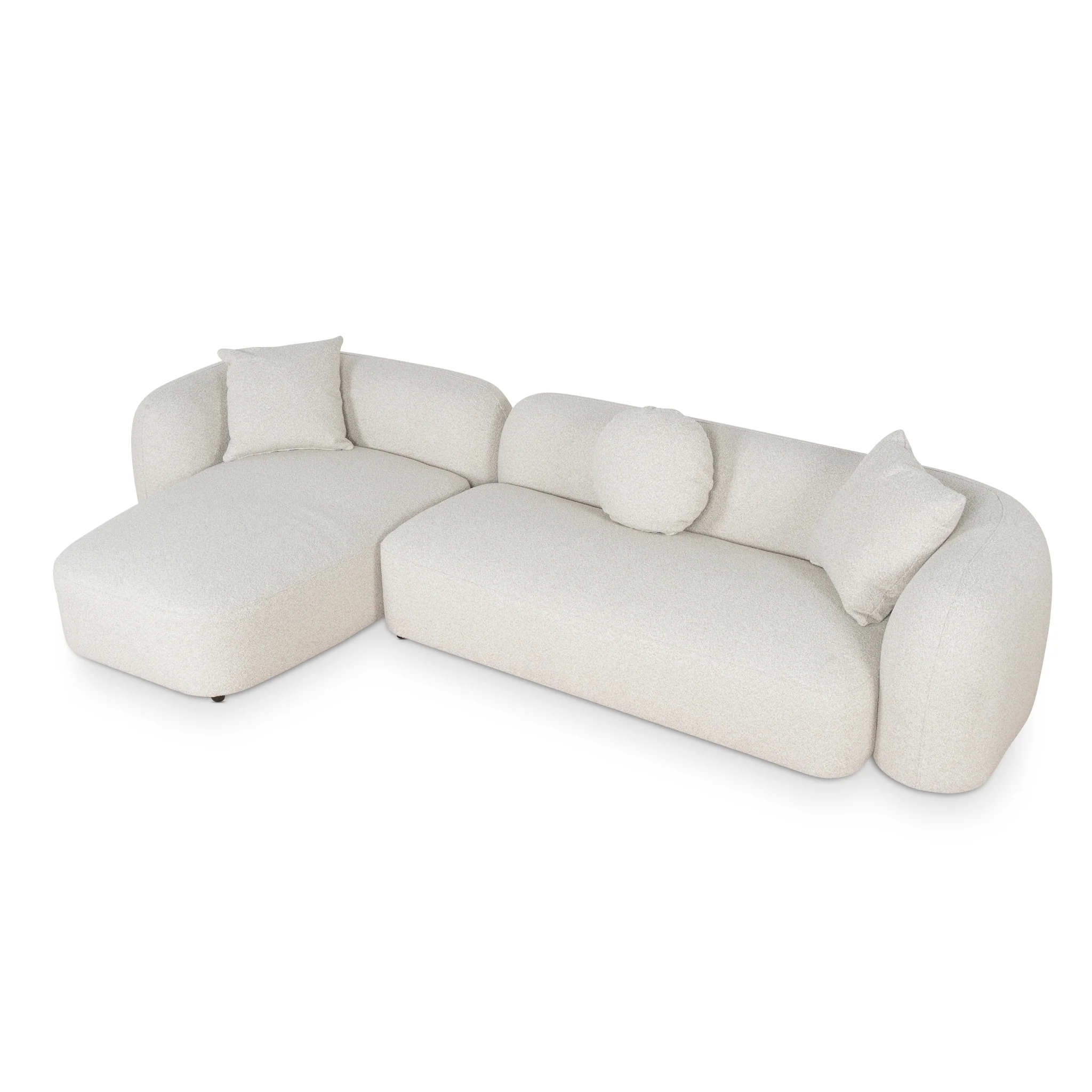 CLC10386-AE 3 Seater Left Chaise Sofa - Oatmeal Beige - Image 5