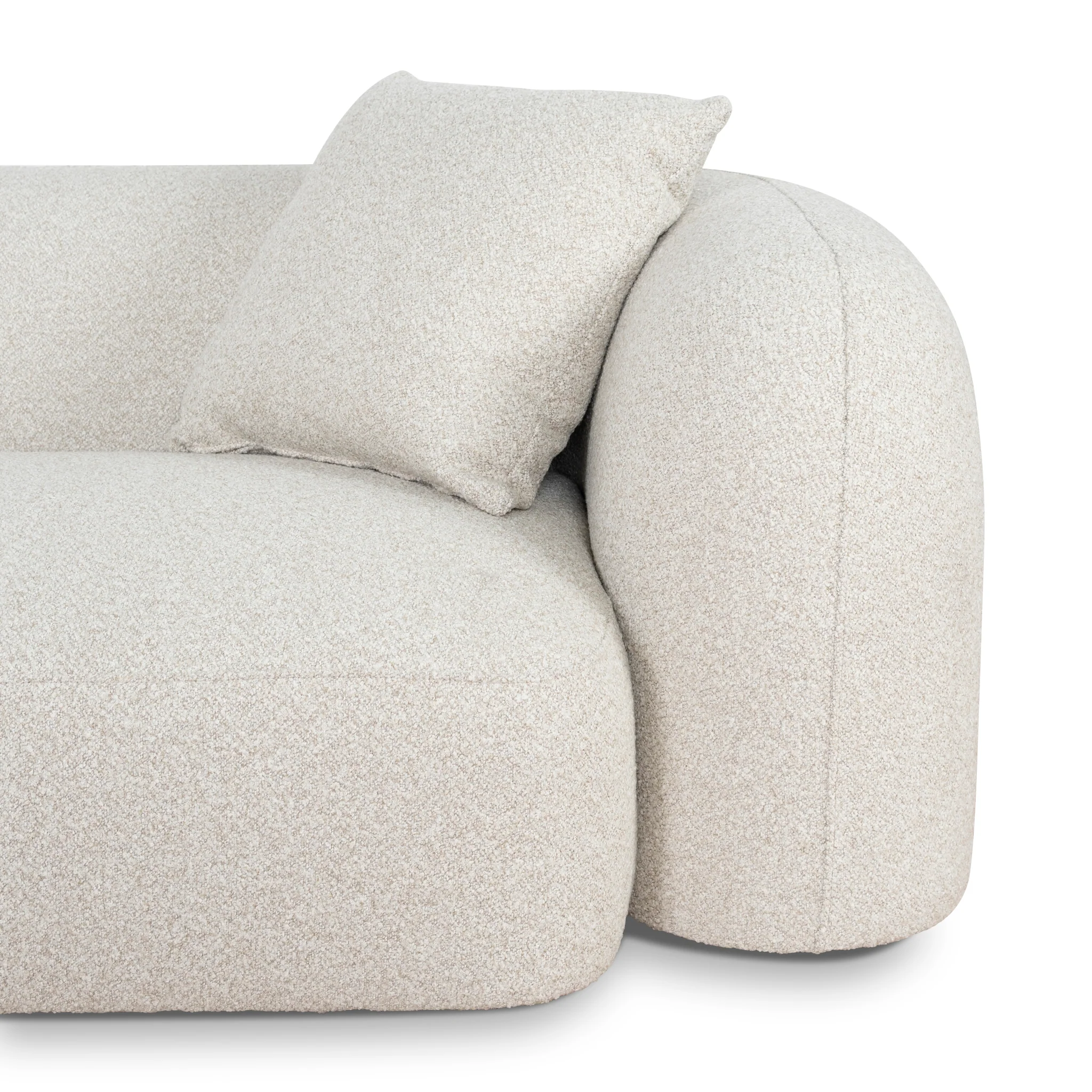 CLC10386-AE 3 Seater Left Chaise Sofa - Oatmeal Beige - Image 7