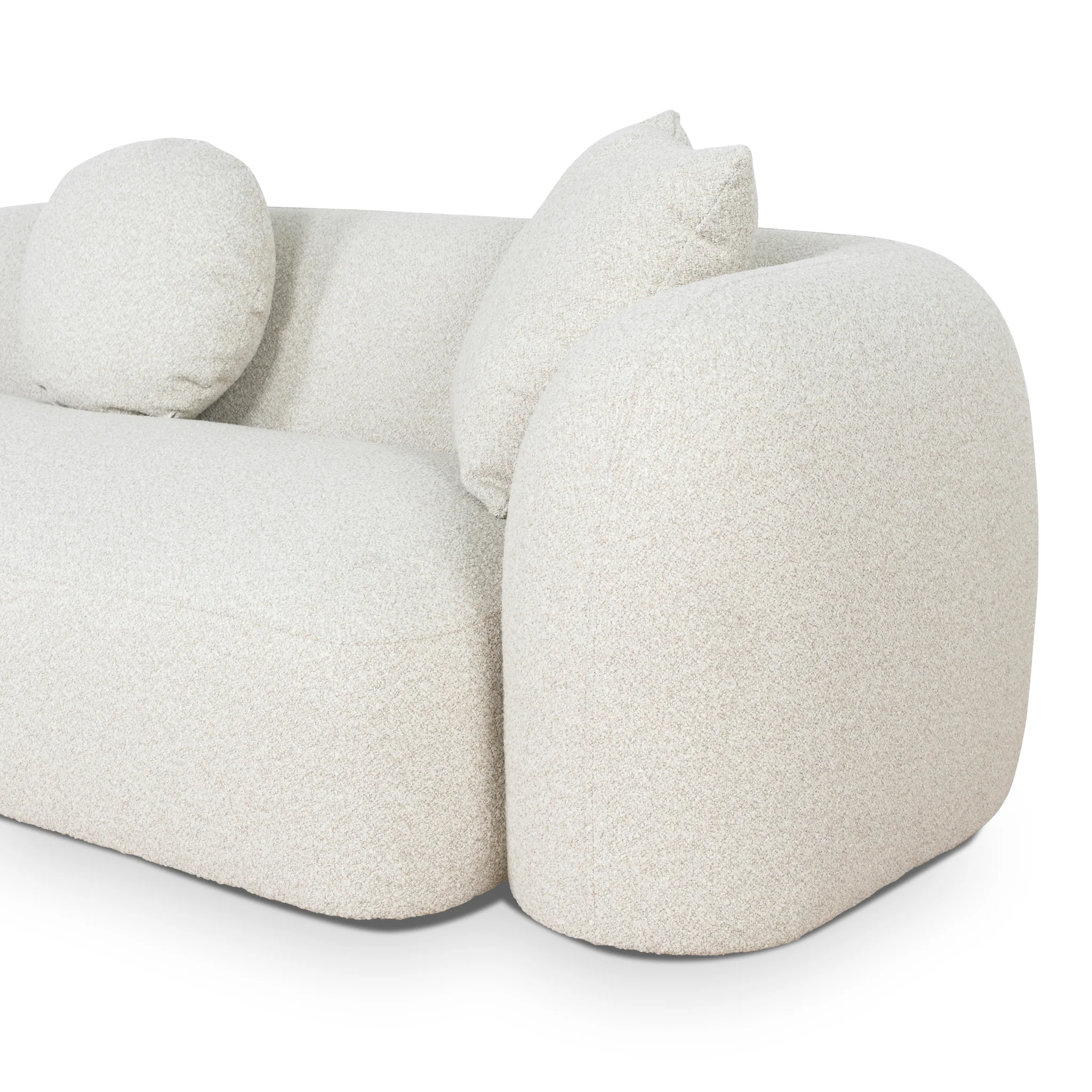 CLC10386-AE 3 Seater Left Chaise Sofa - Oatmeal Beige - Image 9