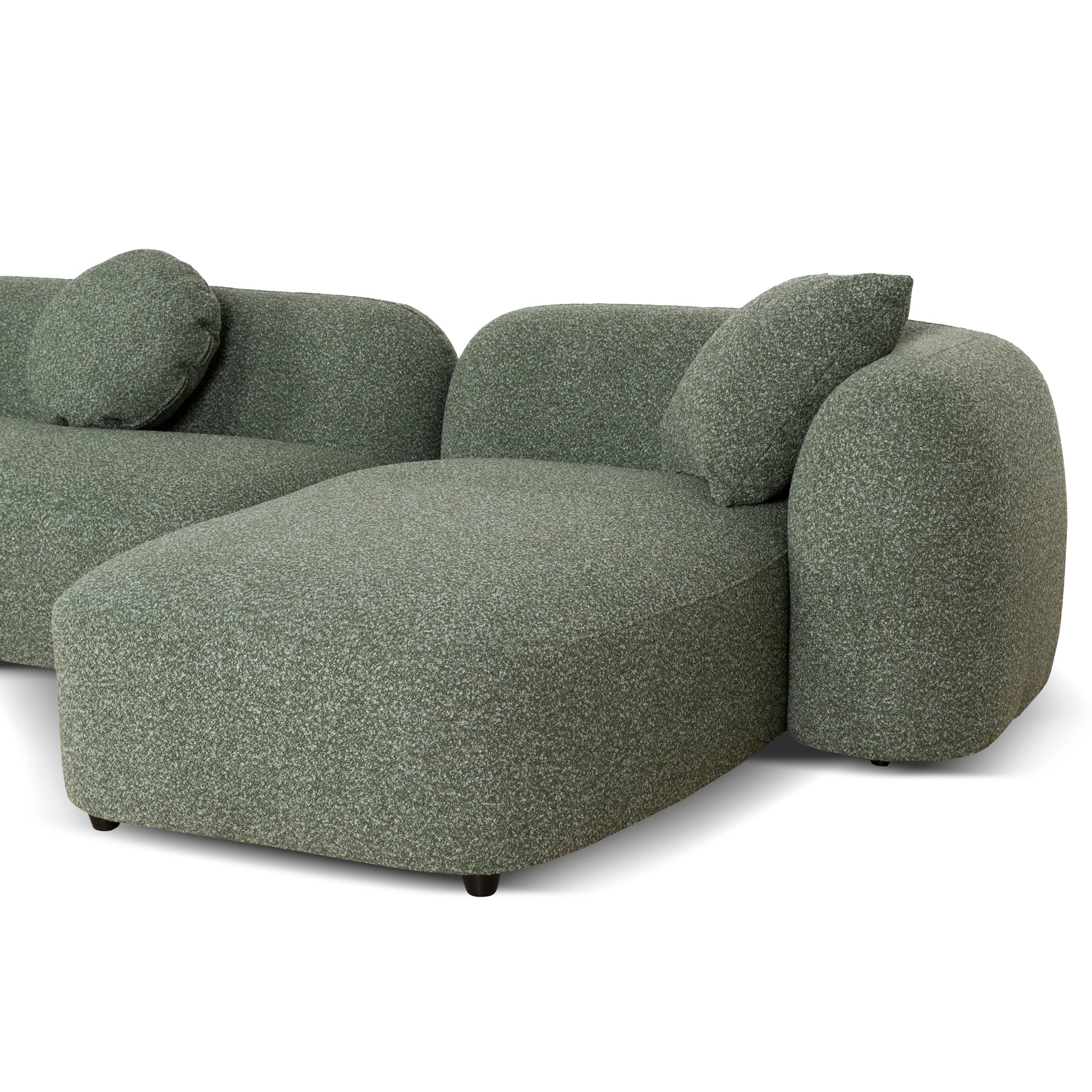 CLC10387-AE 3 Seater Right Chaise Sofa - Amazon Green - Image 12