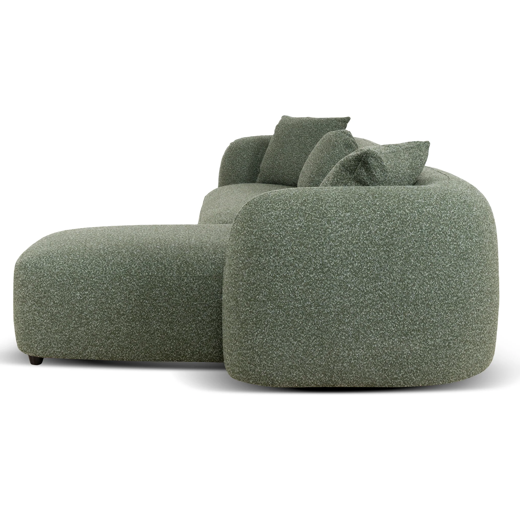 CLC10387-AE 3 Seater Right Chaise Sofa - Amazon Green - Image 4