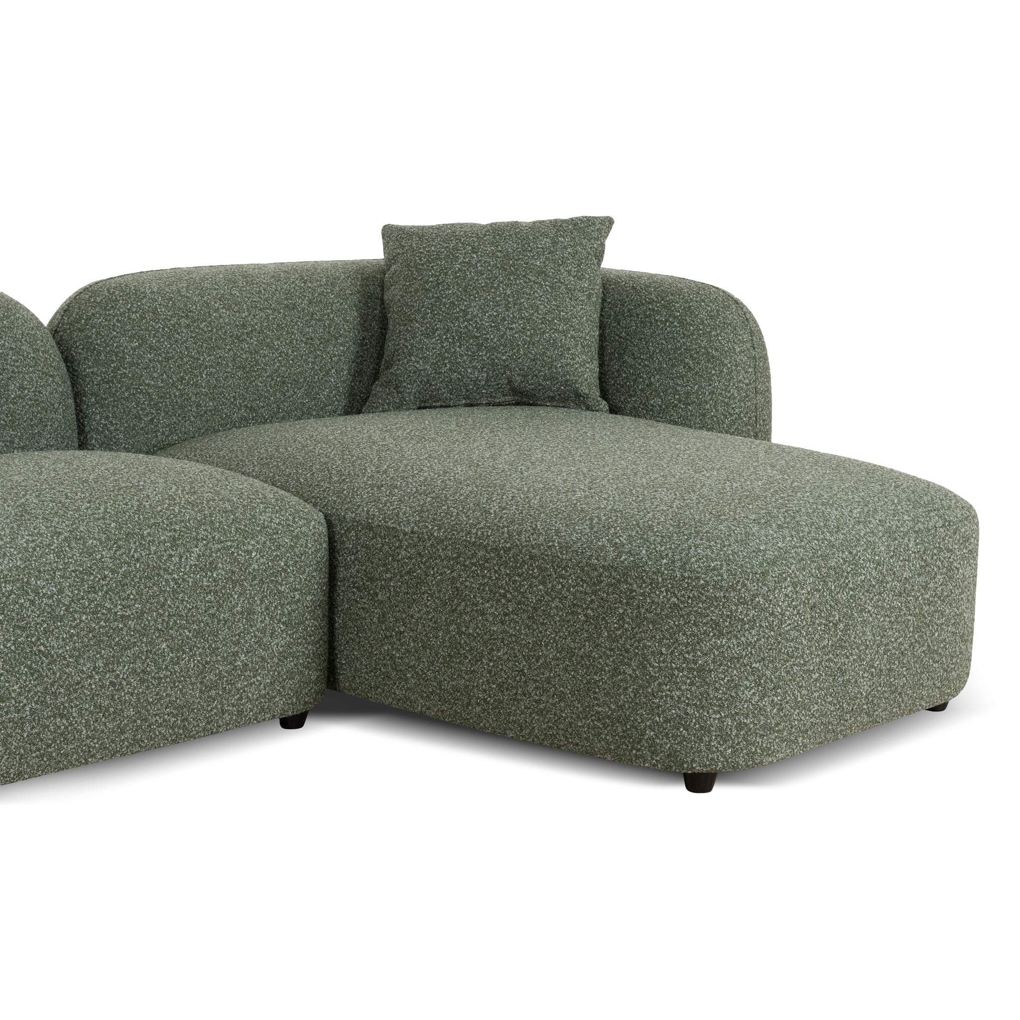 CLC10387-AE 3 Seater Right Chaise Sofa - Amazon Green - Image 6