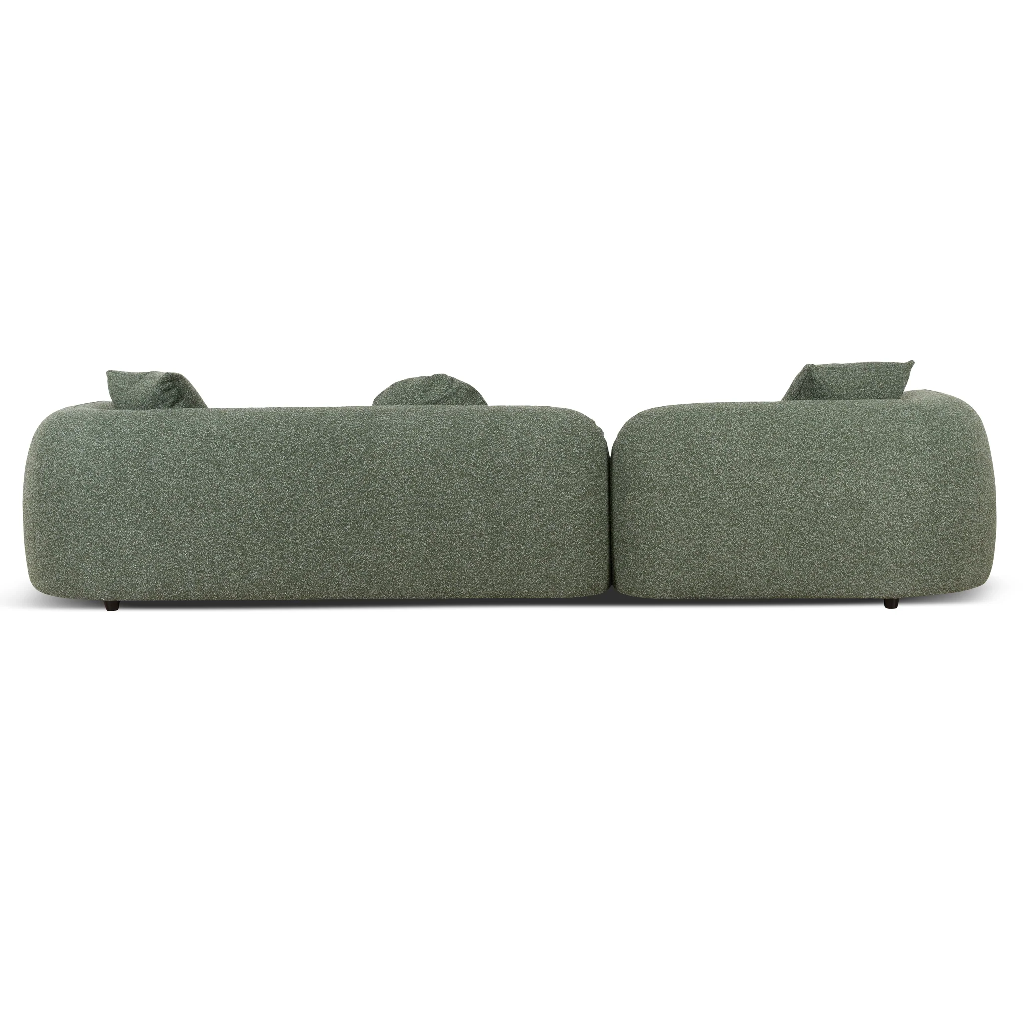 CLC10388-AE 3 Seater Left Chaise Sofa - Amazon Green - Image 5