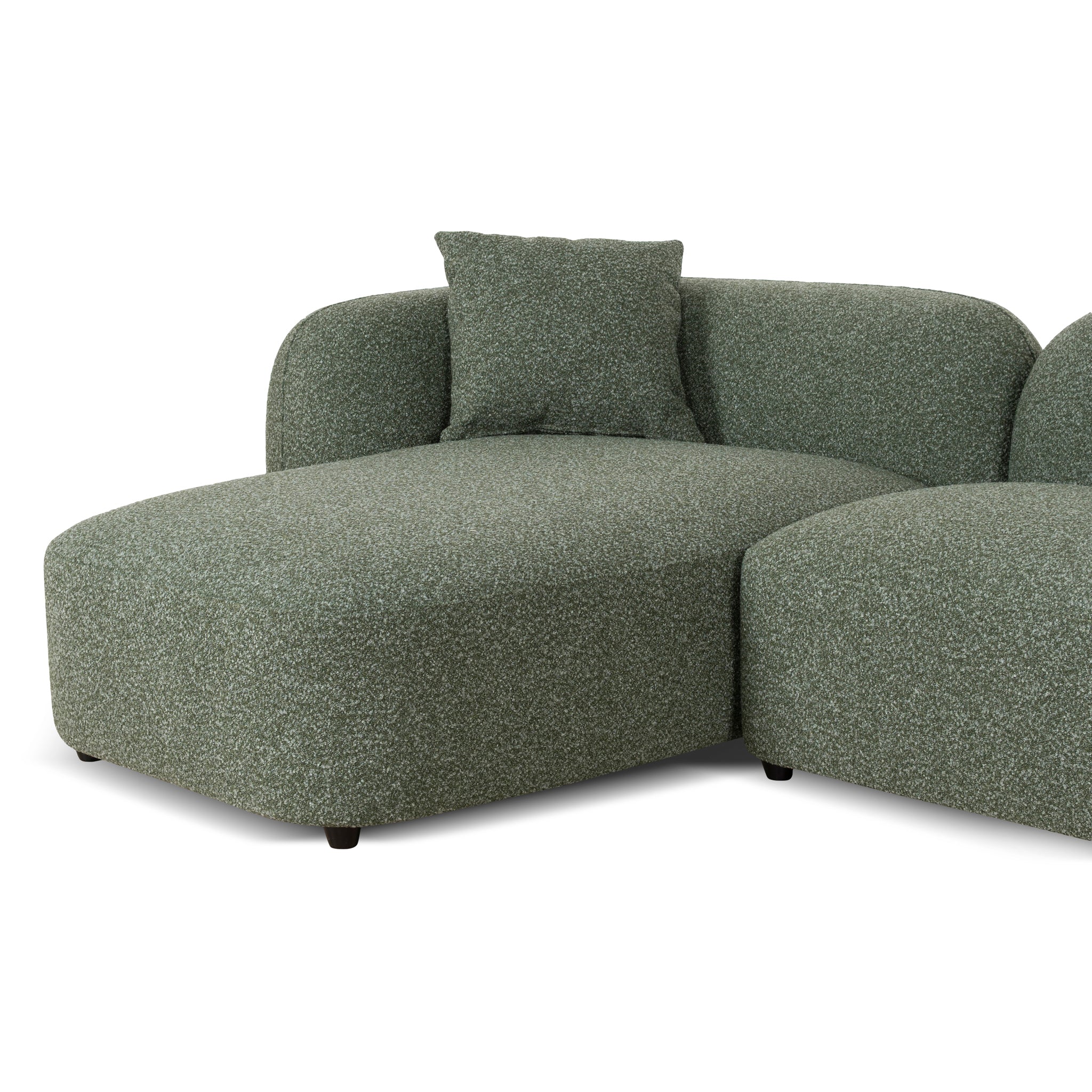 CLC10388-AE 3 Seater Left Chaise Sofa - Amazon Green - Image 6