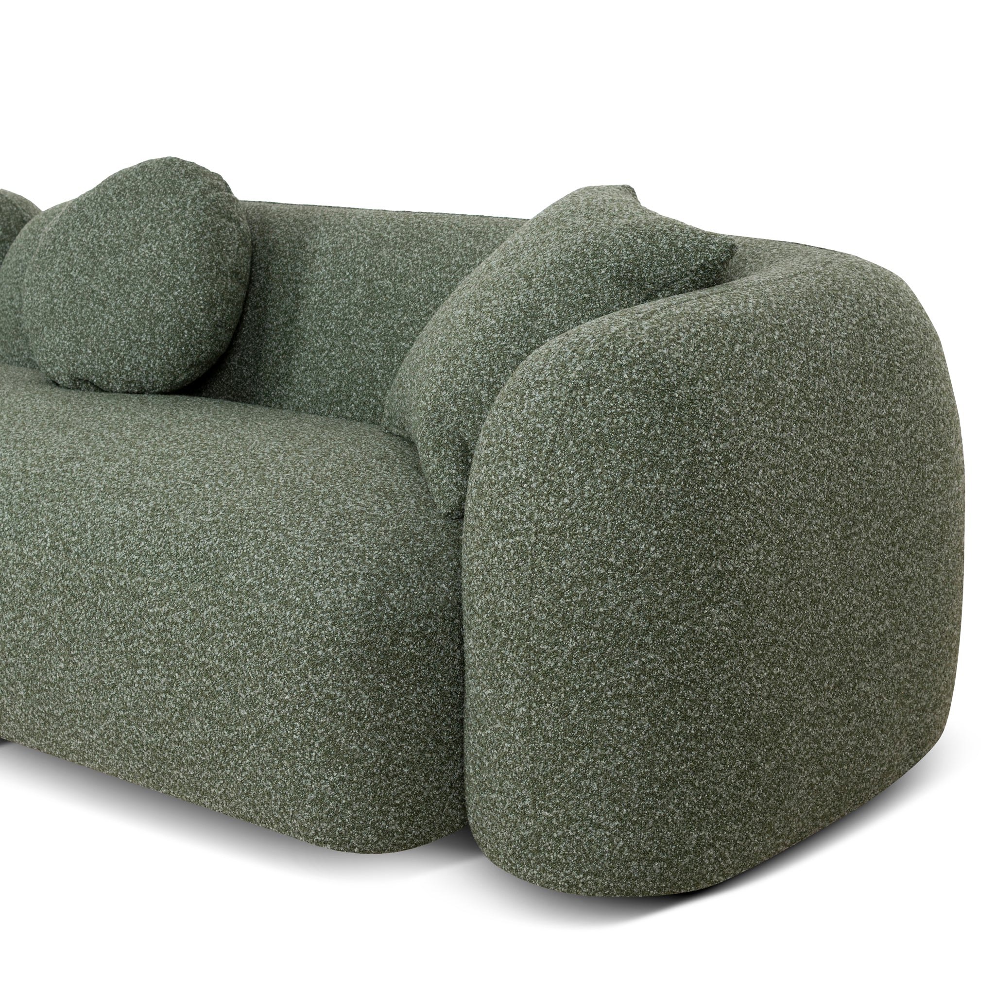 CLC10388-AE 3 Seater Left Chaise Sofa - Amazon Green - Image 7