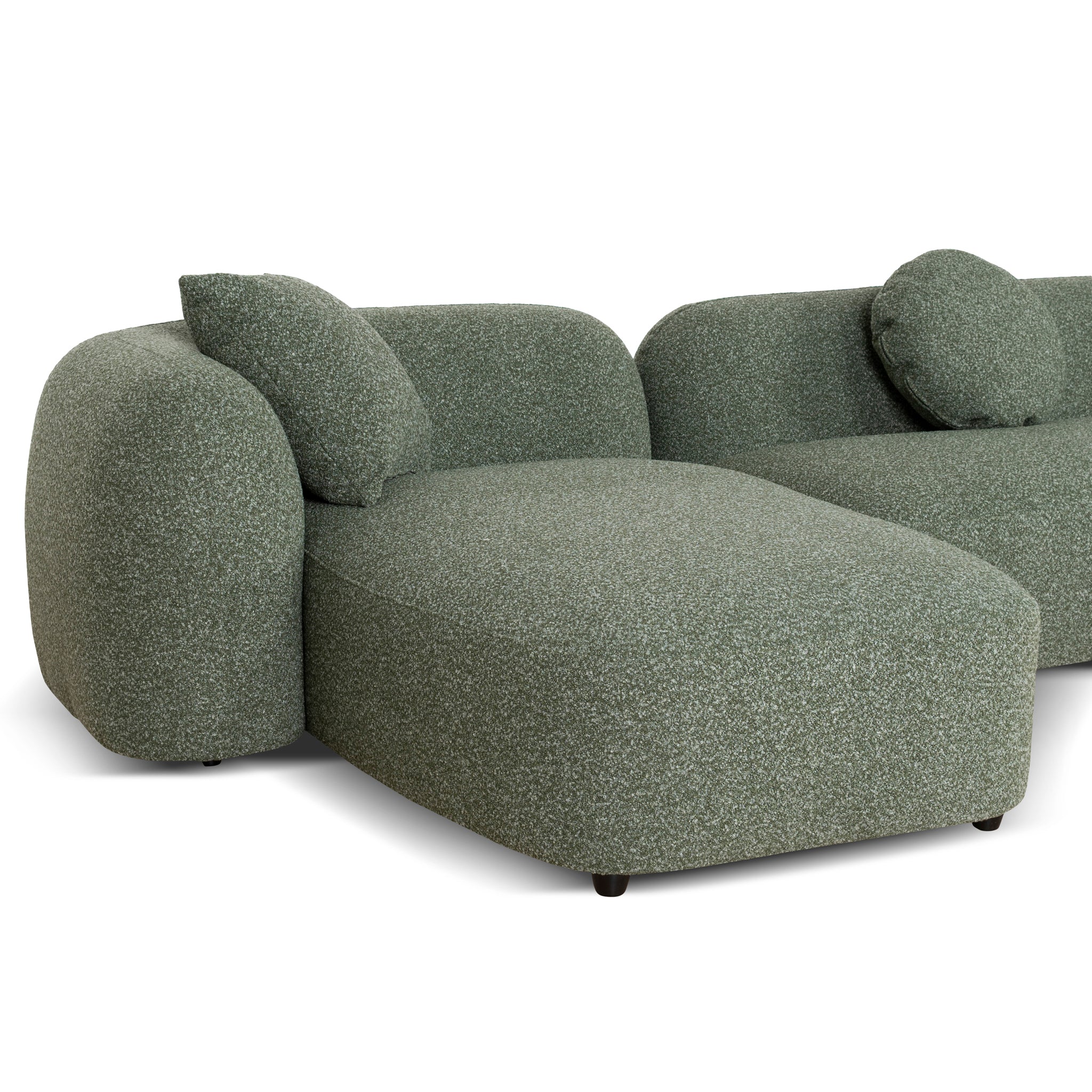 CLC10388-AE 3 Seater Left Chaise Sofa - Amazon Green - Image 8