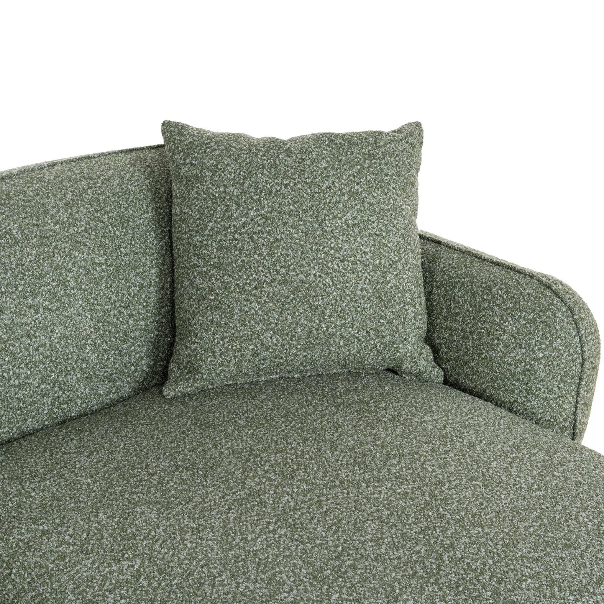 CLC10393-AE 3 Seater Right Chaise Sofa - Amazon Green - Image 12