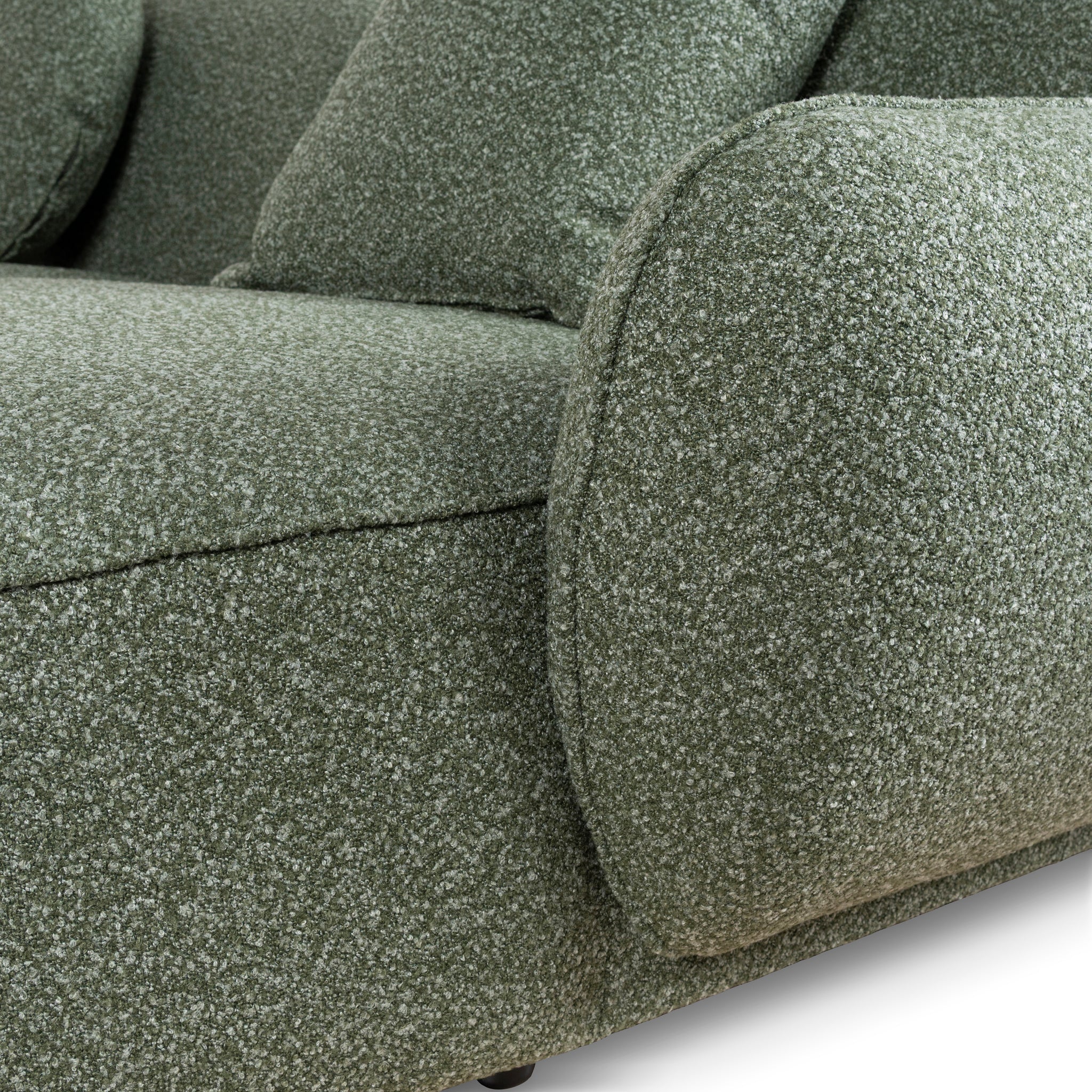 CLC10393-AE 3 Seater Right Chaise Sofa - Amazon Green - Image 15