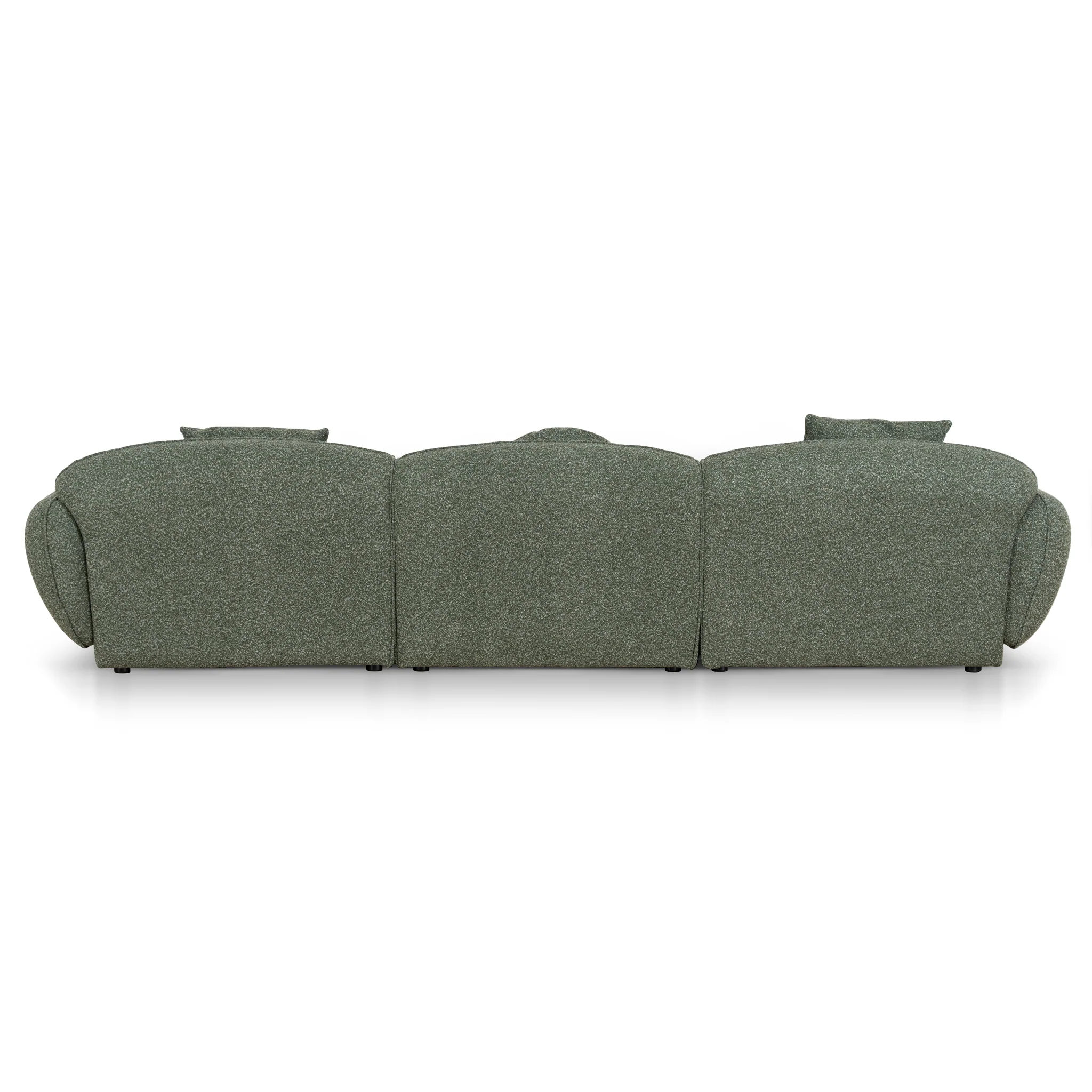 CLC10393-AE 3 Seater Right Chaise Sofa - Amazon Green - Image 4