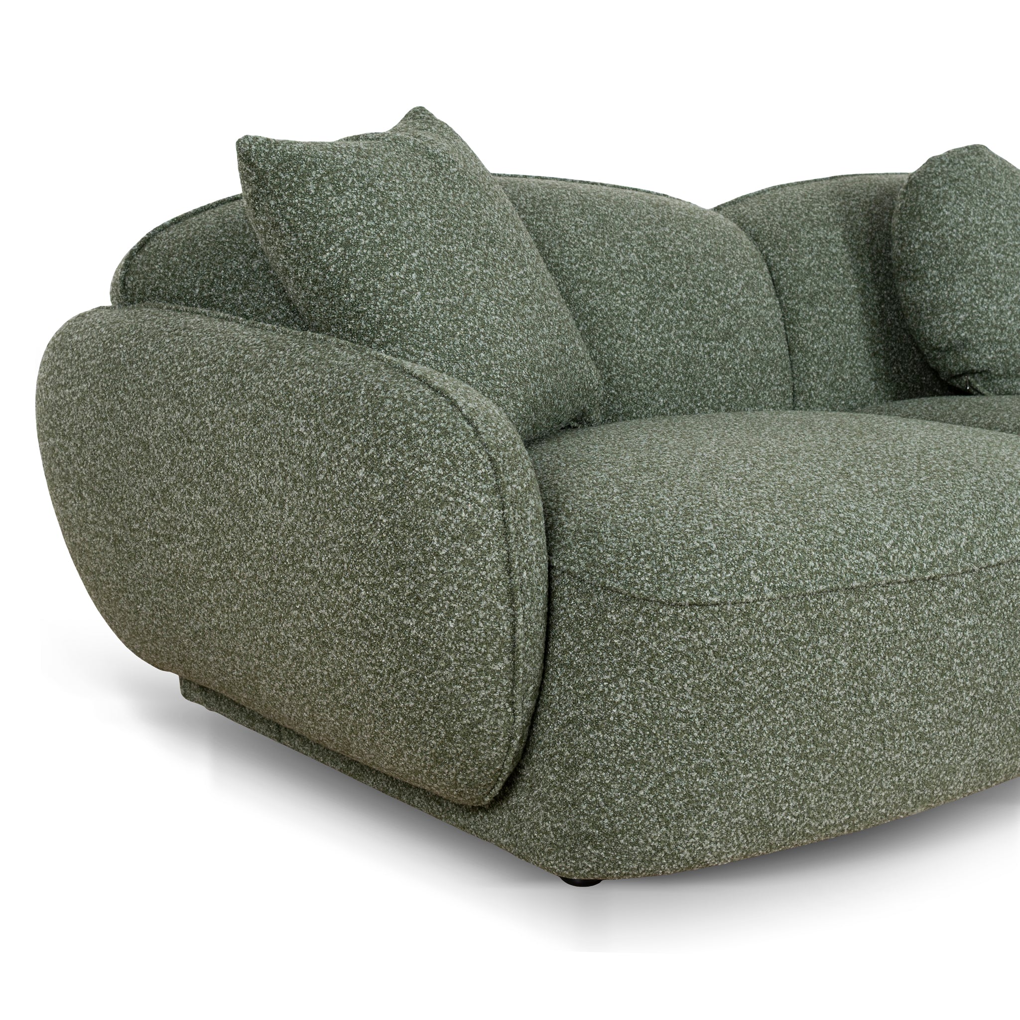 CLC10393-AE 3 Seater Right Chaise Sofa - Amazon Green - Image 5