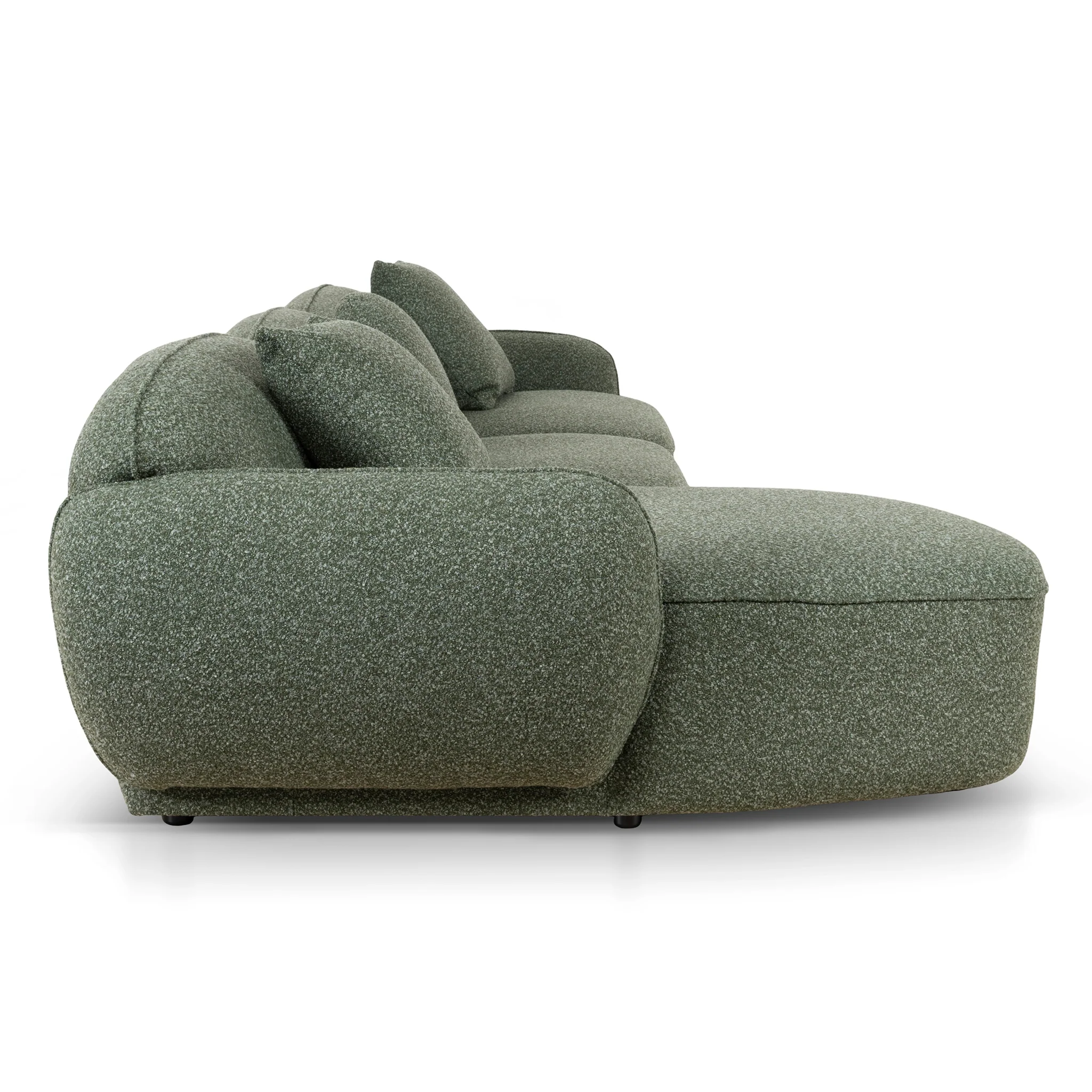 CLC10394-AE 3 Seater Left Chaise Sofa - Amazon Green - Image 11