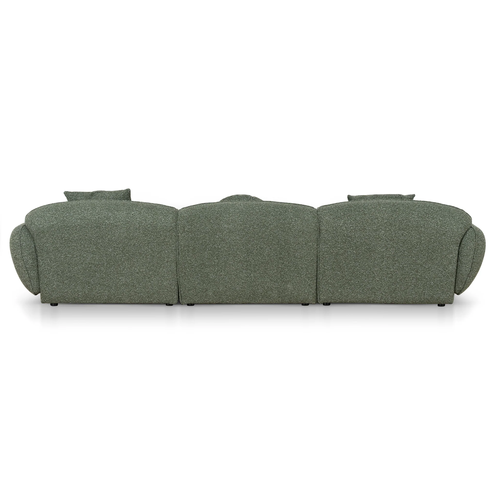 CLC10394-AE 3 Seater Left Chaise Sofa - Amazon Green - Image 4