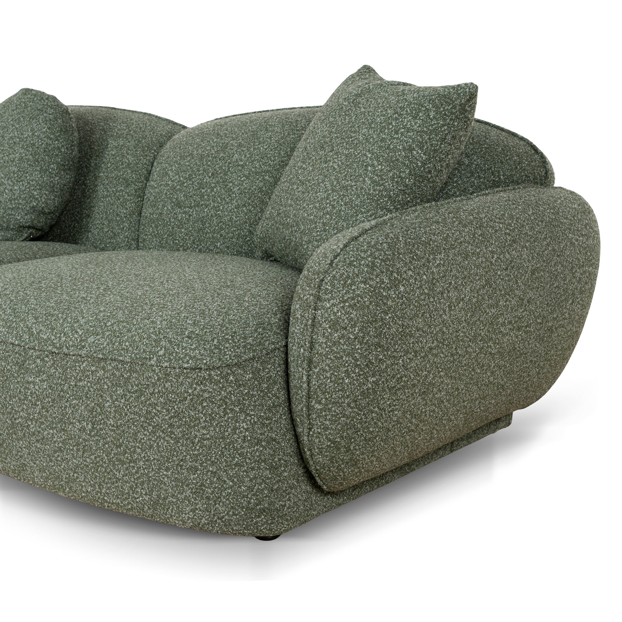 CLC10394-AE 3 Seater Left Chaise Sofa - Amazon Green - Image 5