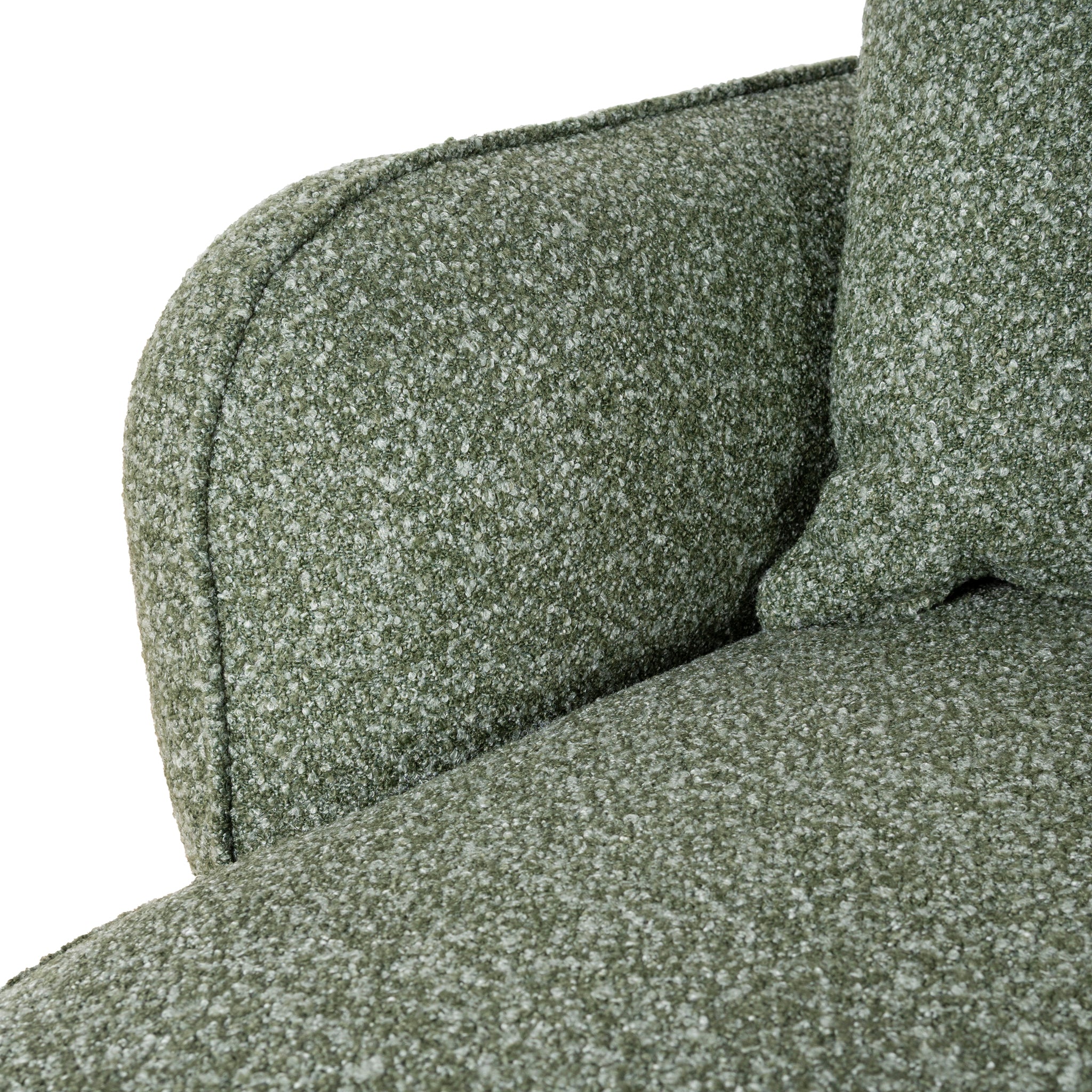 CLC10394-AE 3 Seater Left Chaise Sofa - Amazon Green - Image 8