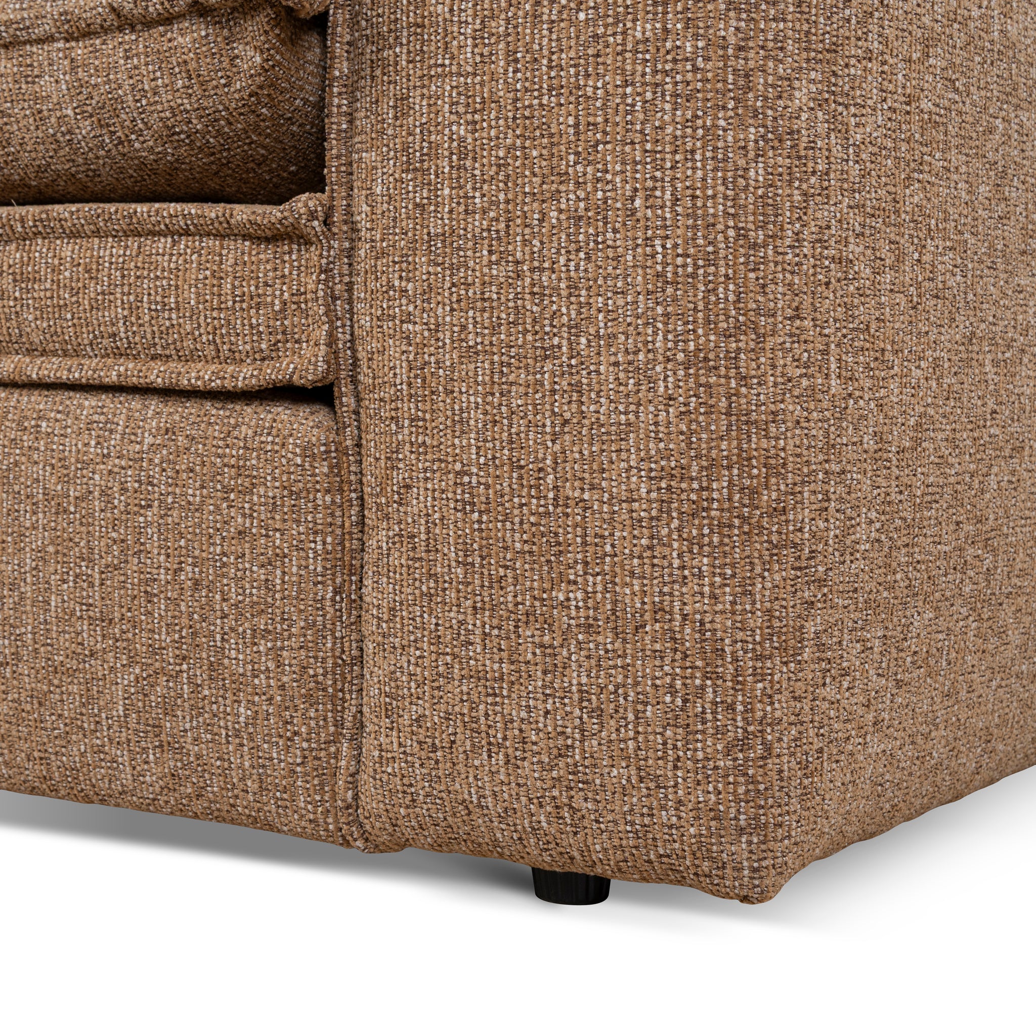 CLC10401-IG 3 Seater Fabric Sofa - Almond Brown - Image 10