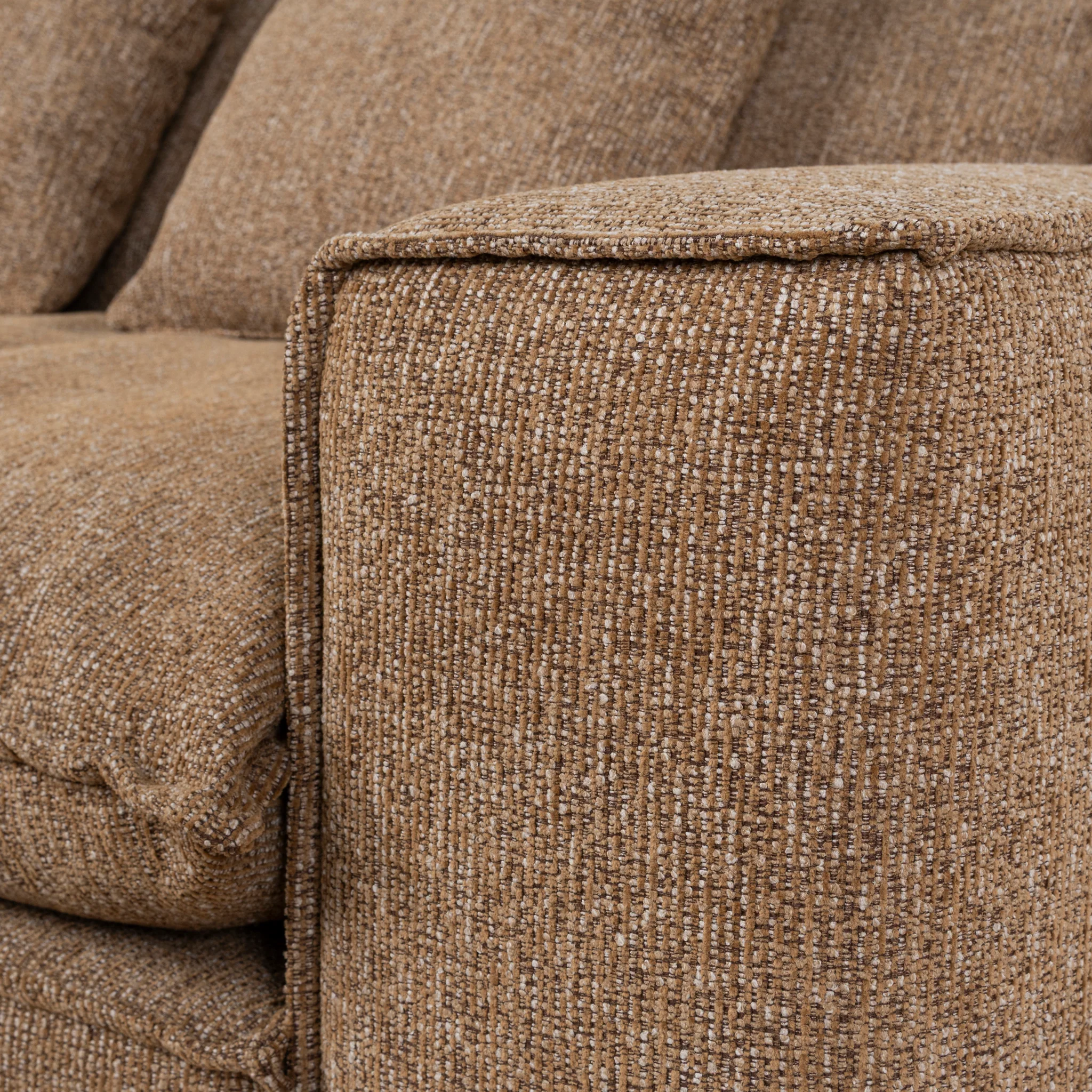 CLC10401-IG 3 Seater Fabric Sofa - Almond Brown - Image 11