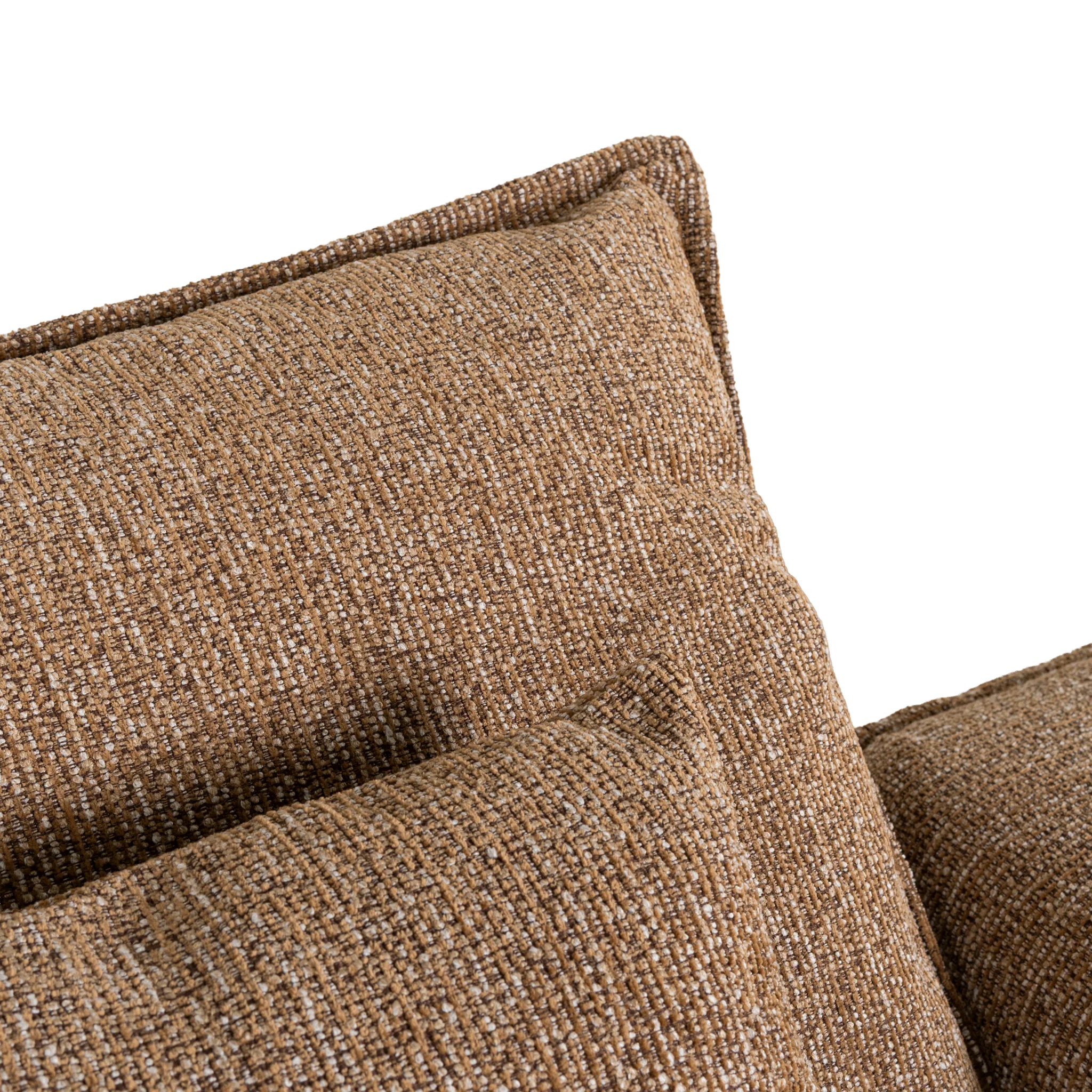 CLC10401-IG 3 Seater Fabric Sofa - Almond Brown - Image 14
