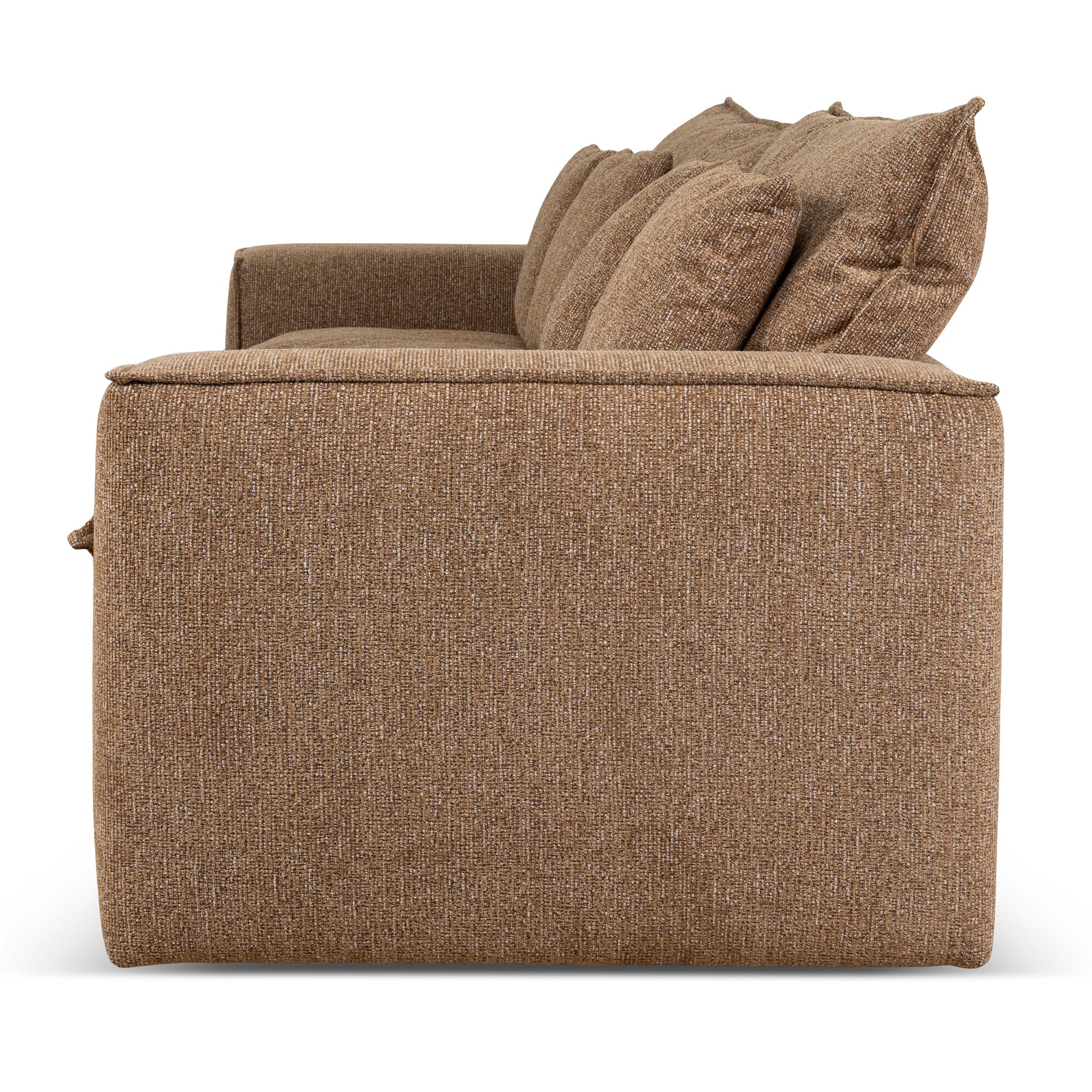CLC10401-IG 3 Seater Fabric Sofa - Almond Brown - Image 6