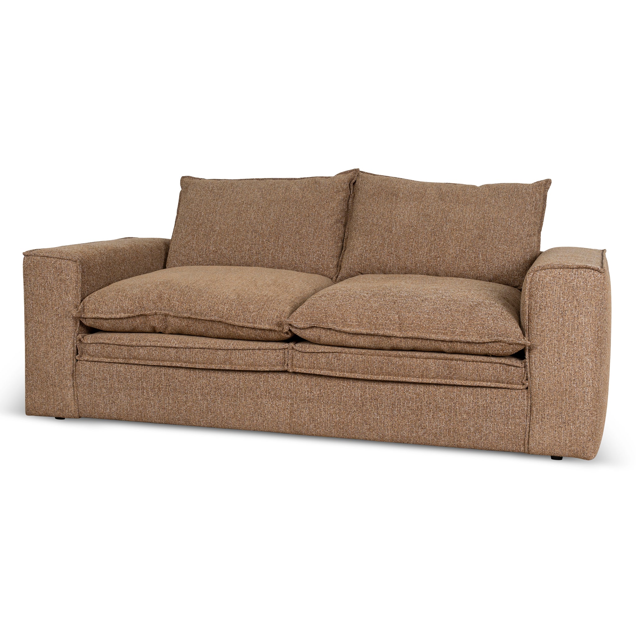 CLC10402-IG 2 Seater Fabric Sofa - Almond Brown - Image 3