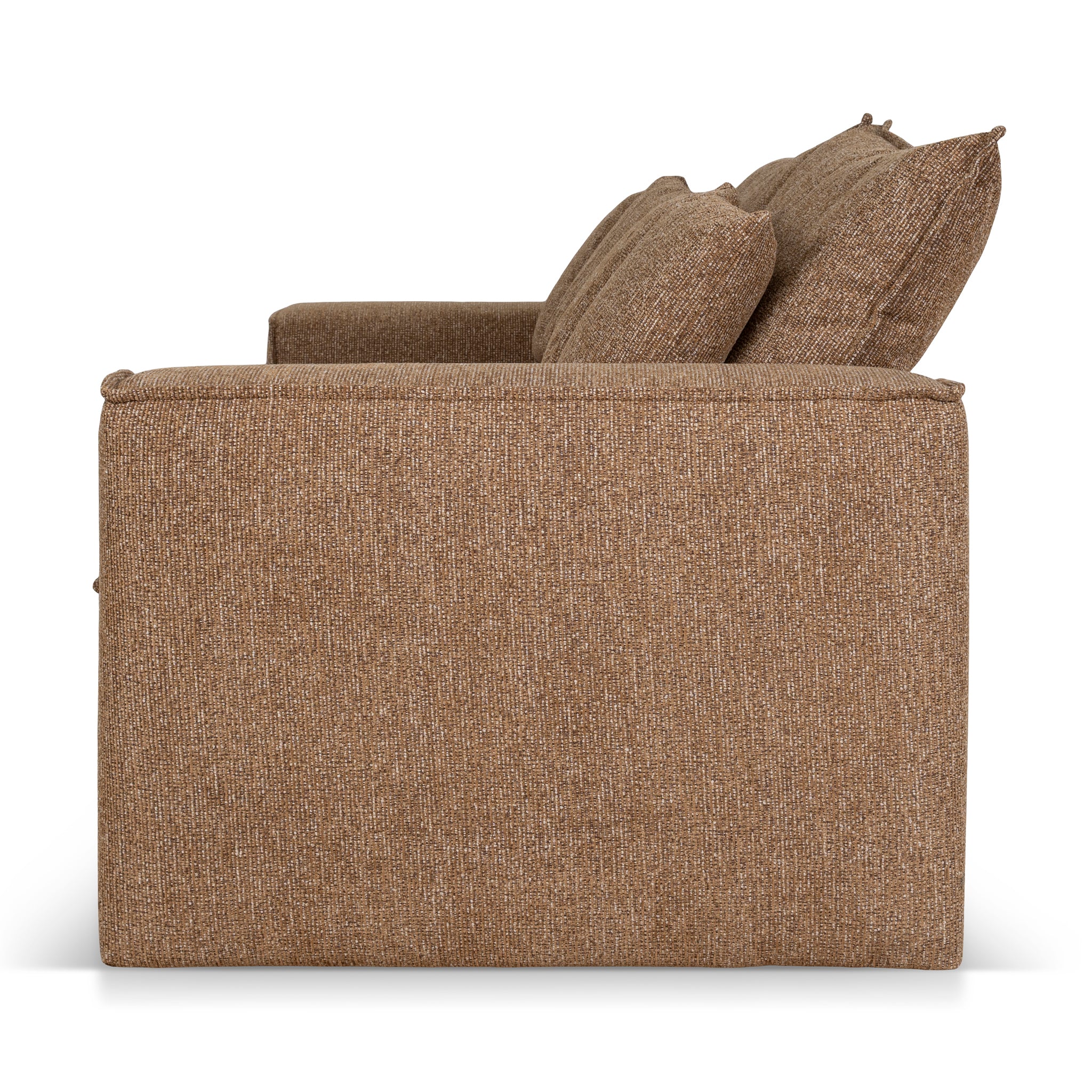 CLC10402-IG 2 Seater Fabric Sofa - Almond Brown - Image 6