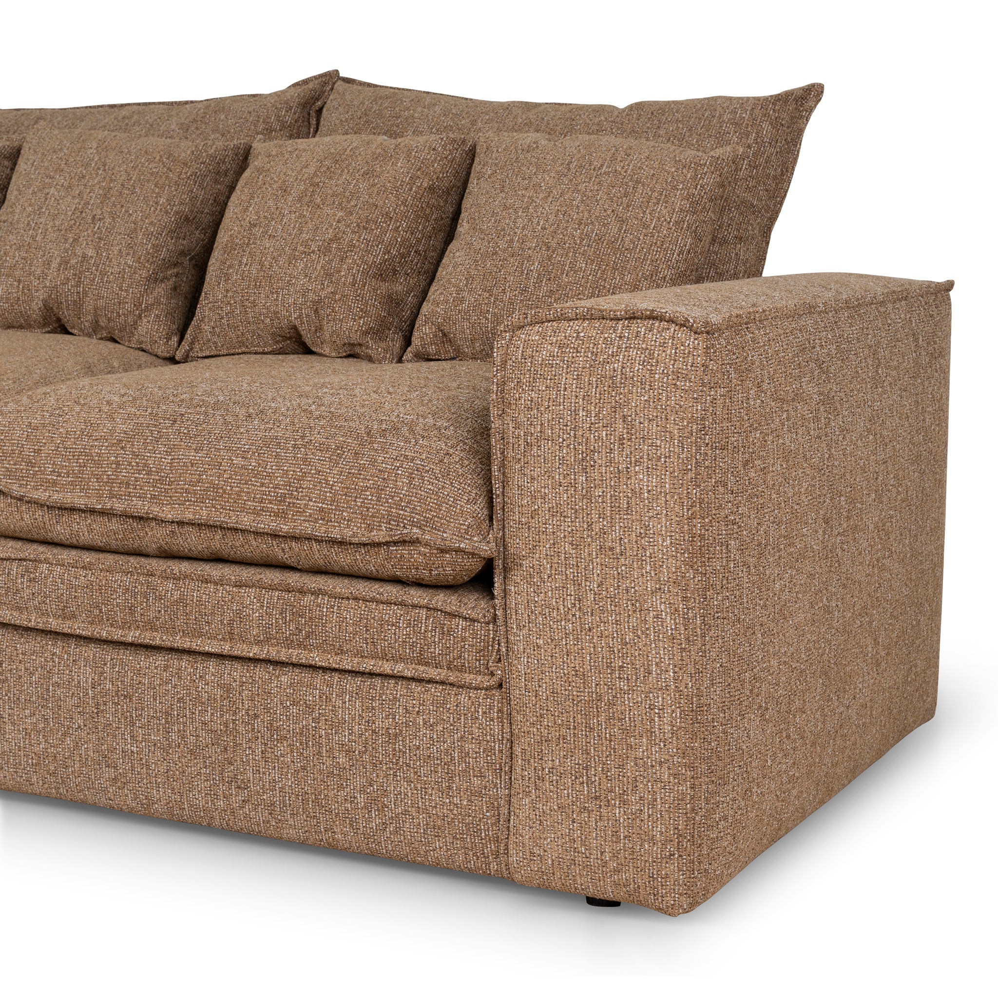CLC10402-IG 2 Seater Fabric Sofa - Almond Brown - Image 8