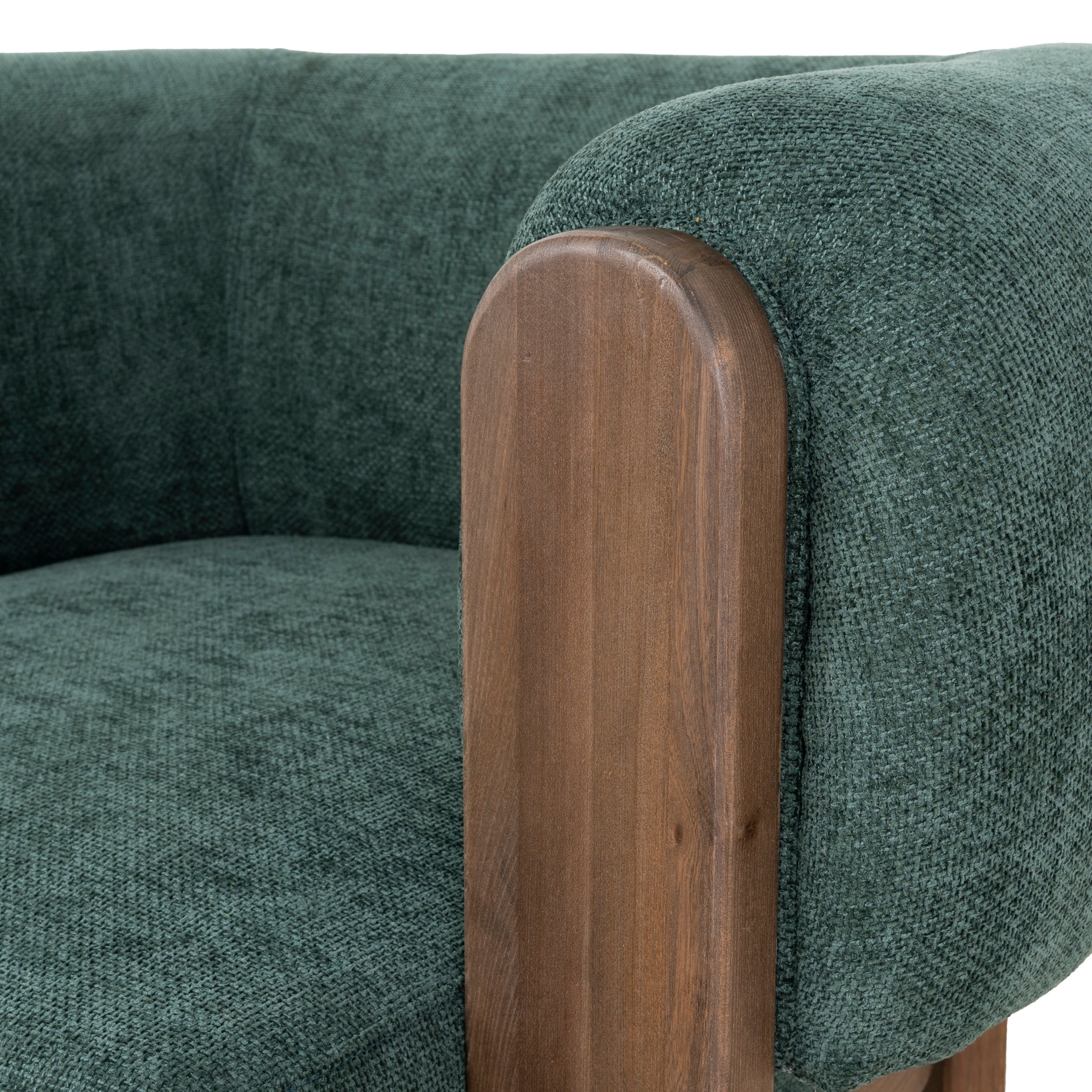 CLC10408-NI Walnut Armchair - Bush Green - Image 10