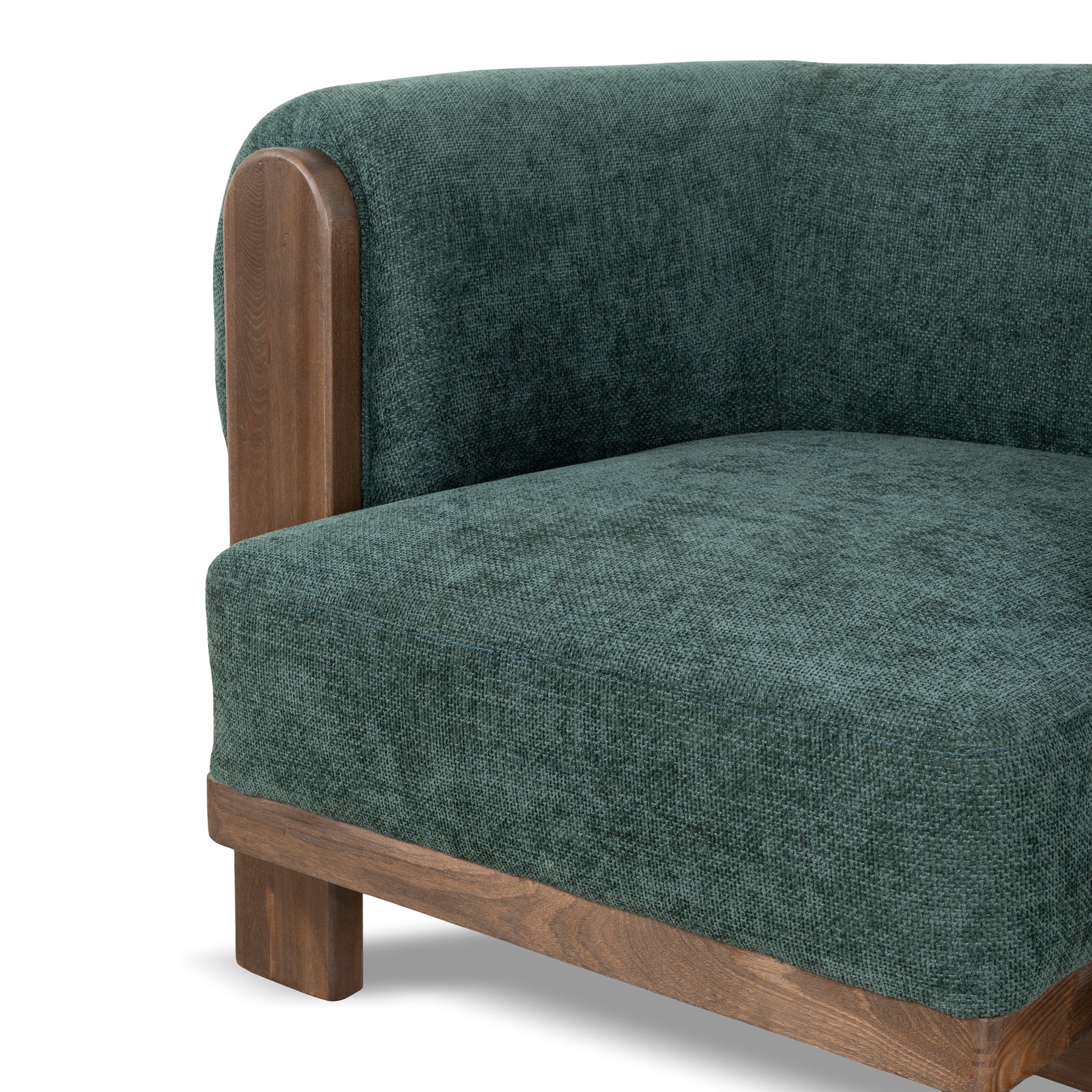CLC10408-NI Walnut Armchair - Bush Green - Image 17