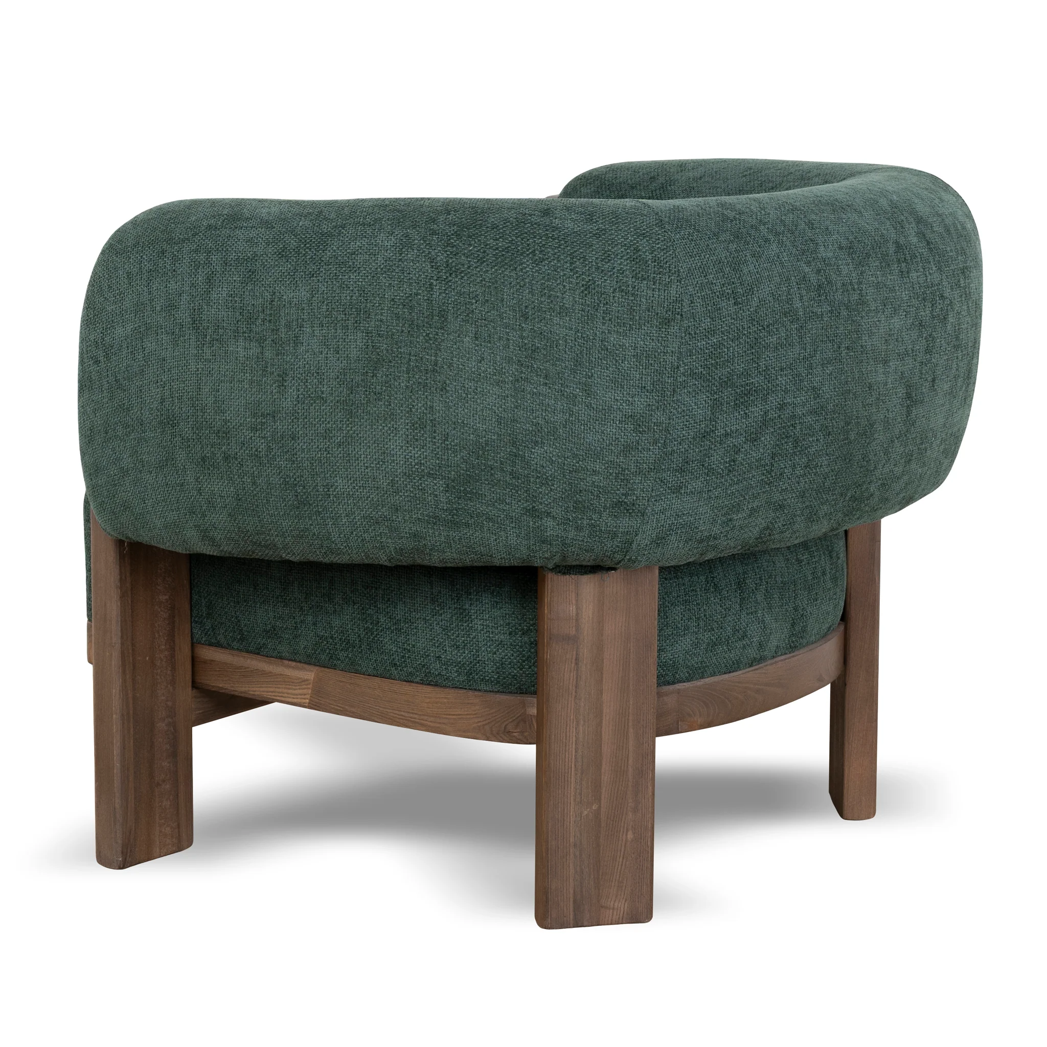 CLC10408-NI Walnut Armchair - Bush Green - Image 4
