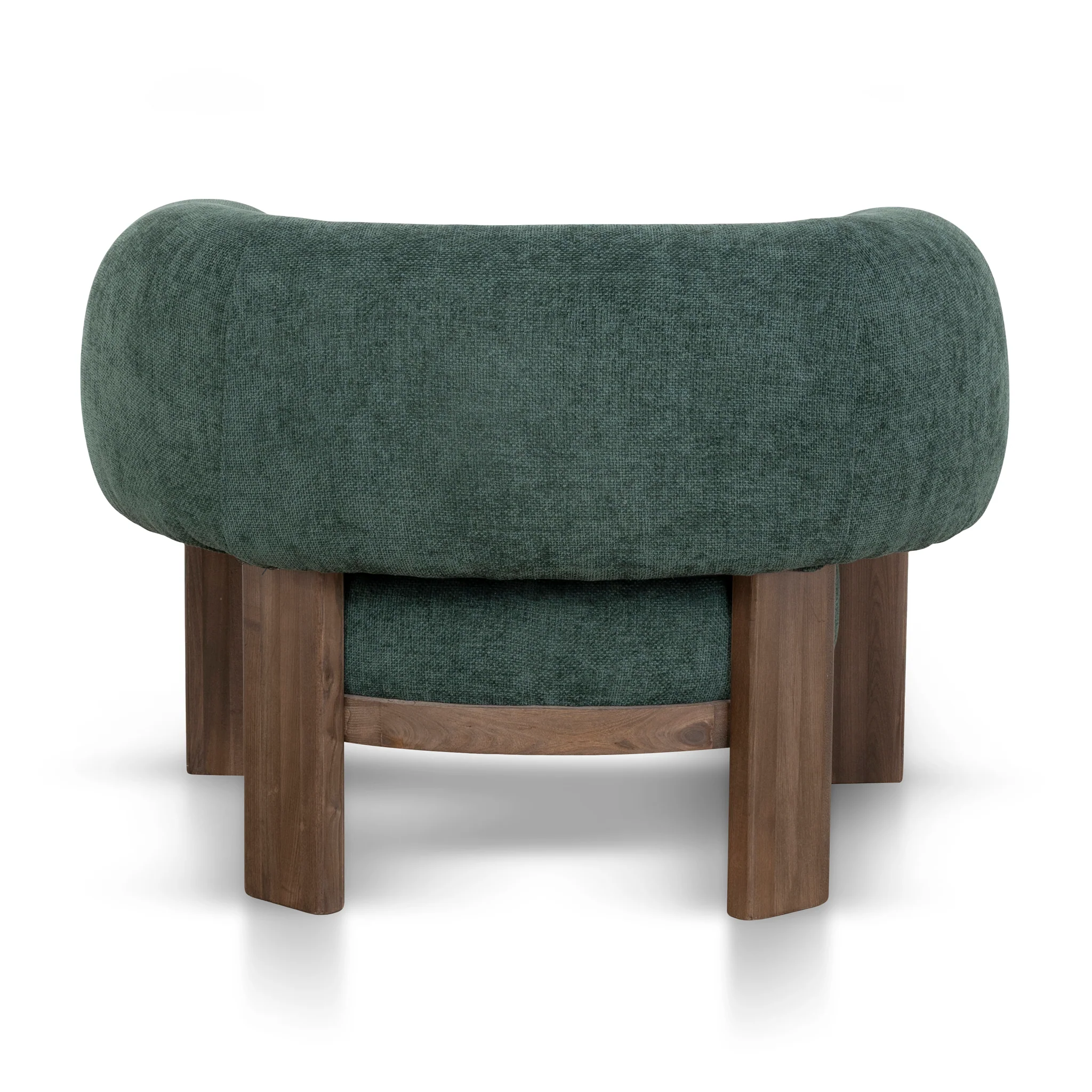 CLC10408-NI Walnut Armchair - Bush Green - Image 5