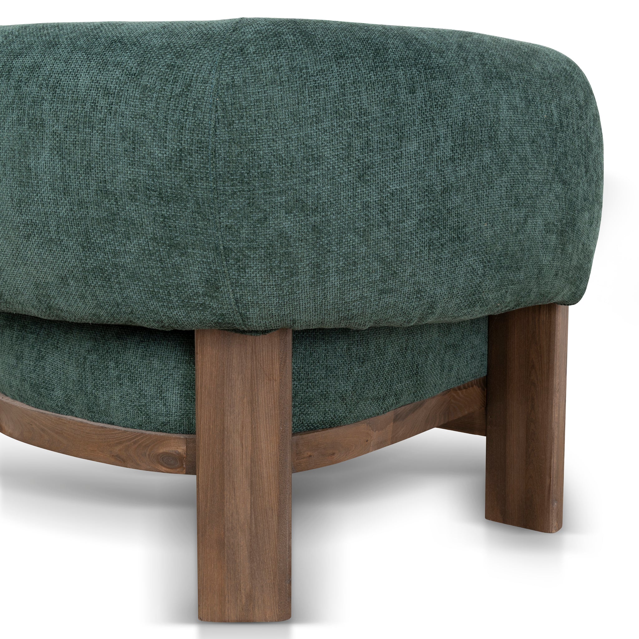 CLC10408-NI Walnut Armchair - Bush Green - Image 6