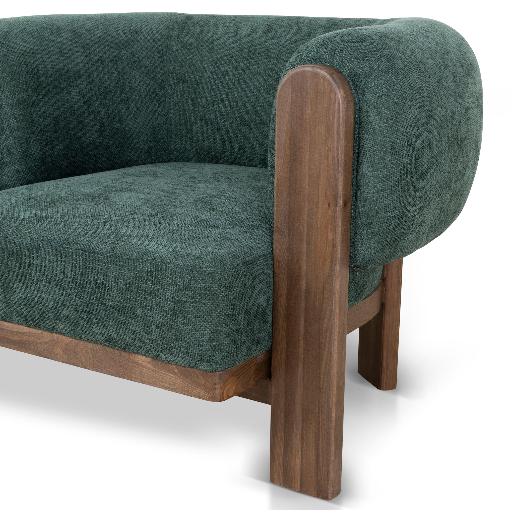 CLC10408-NI Walnut Armchair - Bush Green - Image 8